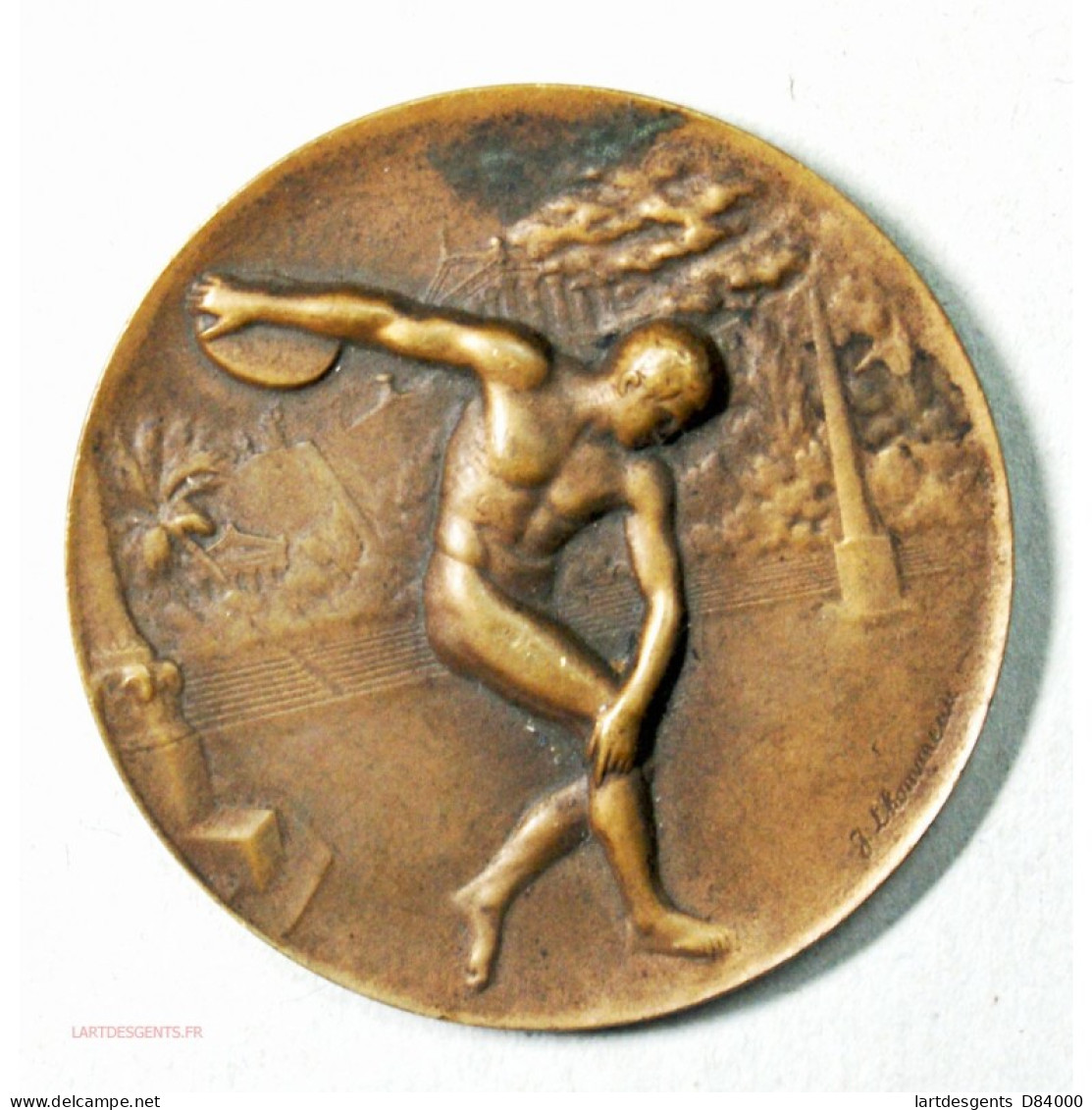Médaille  Finale Challenge épée Club 1924 Par J. Lhommeau - Firmen