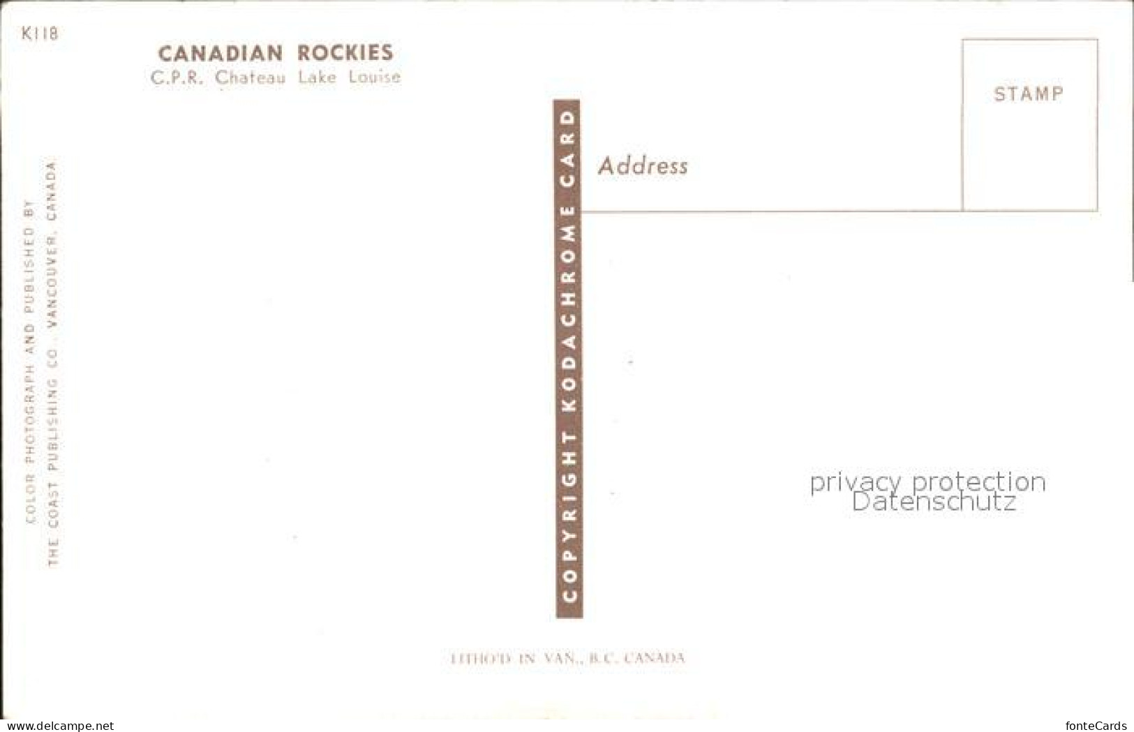 71969238 Rocky Mountain House Canadian Rockies Chateau Lake Louise Rocky Mountai - Non Classificati