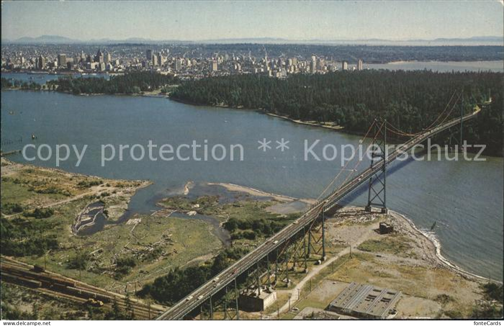 71969237 Vancouver British Columbia Lions Gate Bridge Fliegeraufnahme Vancouver - Ohne Zuordnung