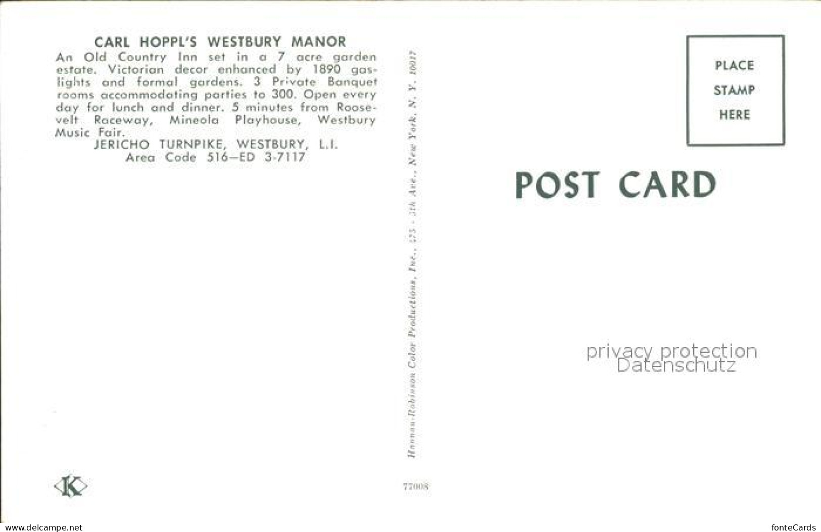 71969235 Westbury Carl Hoppls Westbury Manor - Autres & Non Classés