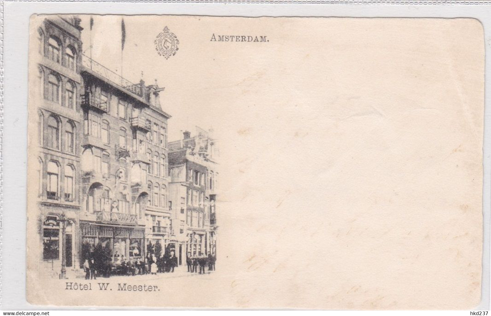 Amsterdam Hôtel W. Meester Damrak Levendig # 1902    2178 - Amsterdam