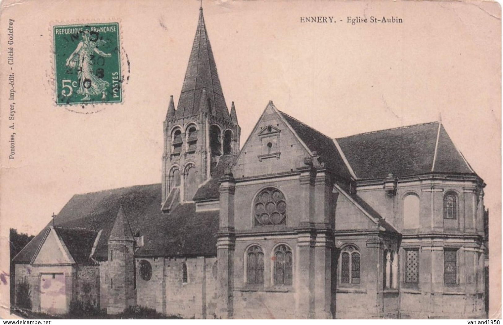 ENNERY-église St Aubin - Ennery