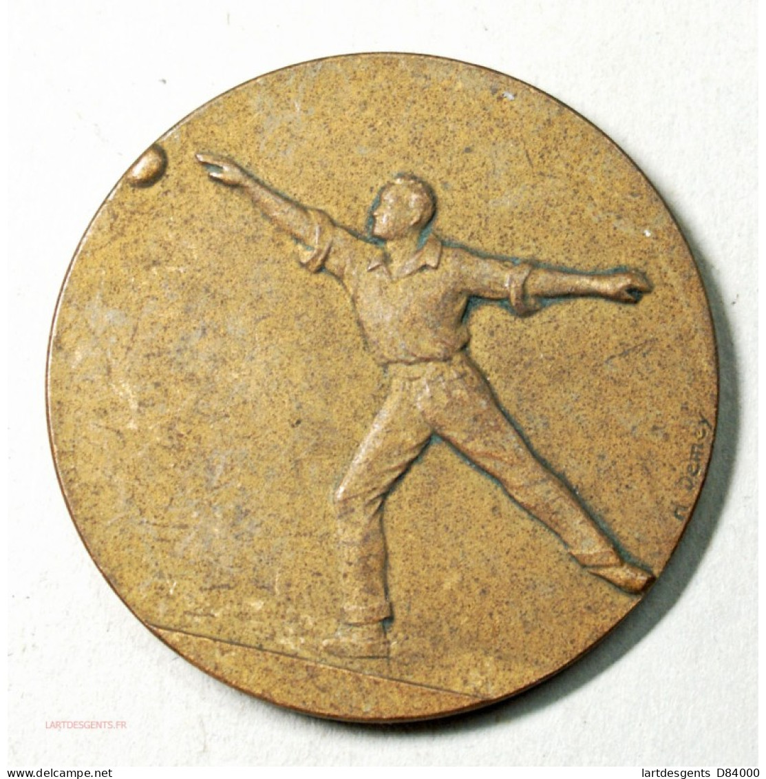 Médaille  De Pétanque  Par H. Demey, (2) Lartdesgents Avignon - Professionnels/De Société