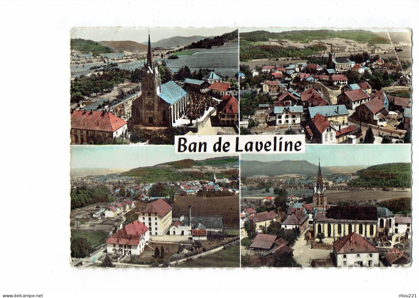 Cpm - 88 - BAN DE LAVELINE - Vue Générale - église - Cheminée D'usine - Lapie - Sonstige & Ohne Zuordnung