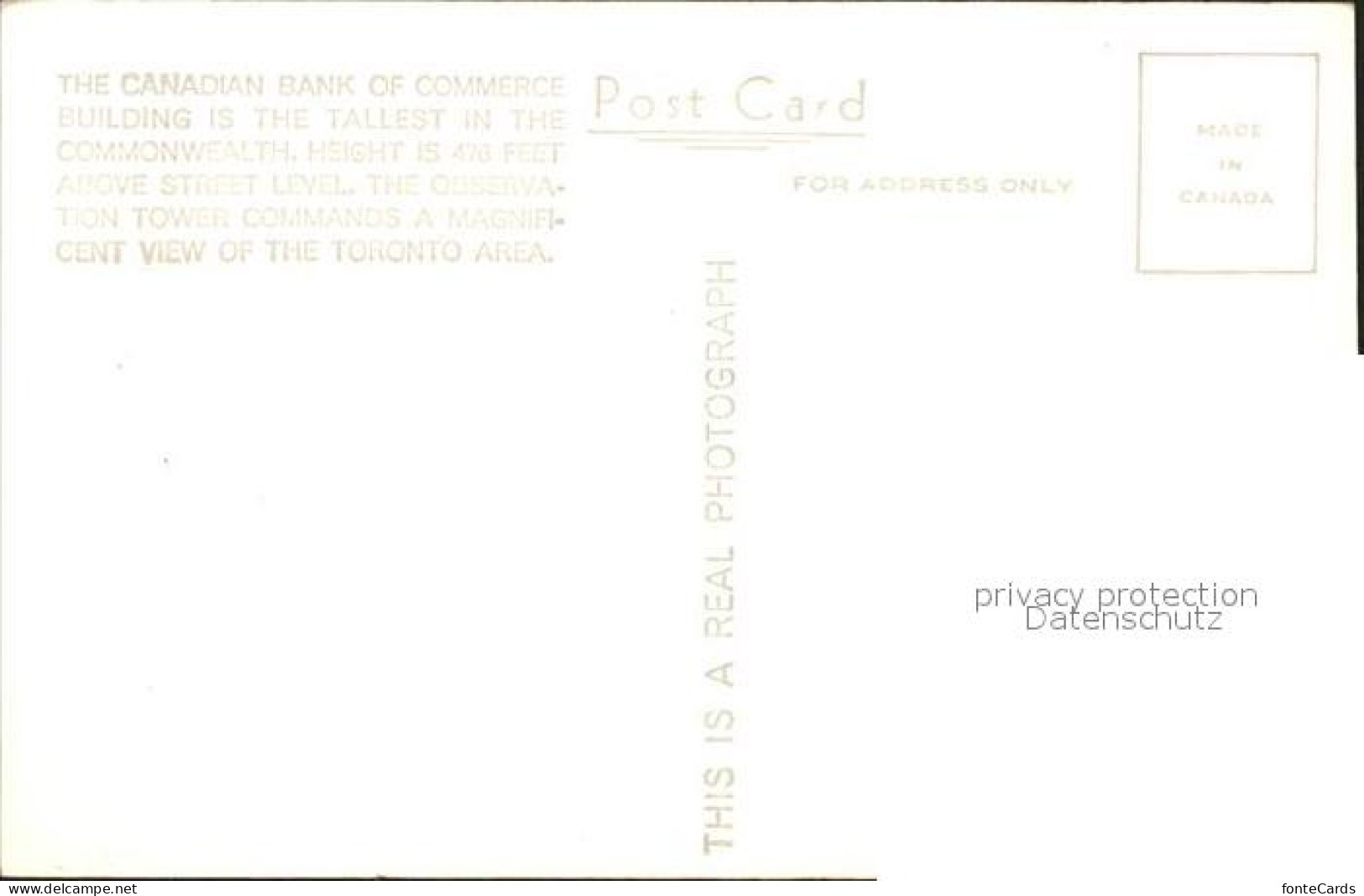 71969134 Toronto Canada Canadian Bank Commerce Head Office Building  - Unclassified