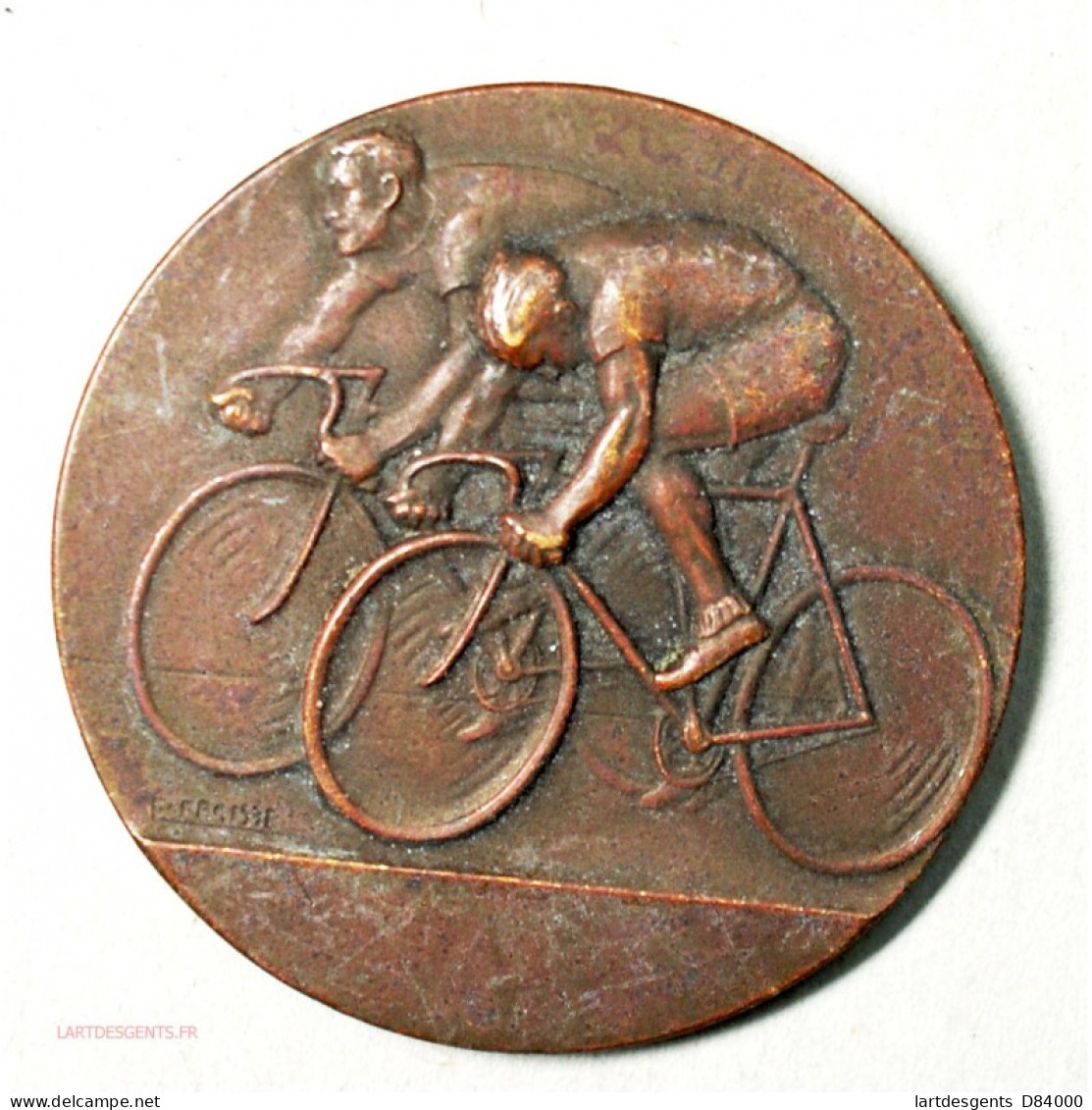 Médaille  De Cycliste  Par F. FRAISSE (1) Lartdesgents Avignon - Firmen