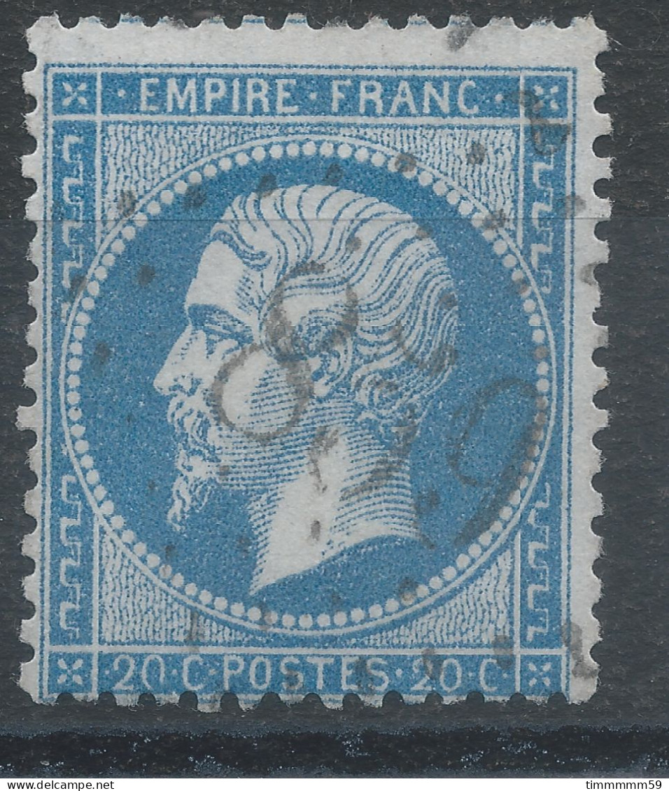 Lot N°83455   Variété/n°22, Oblitéré GC 859 CHAMPAGNOLE(38), Indice 4, 0 De 20C - 1862 Napoleon III