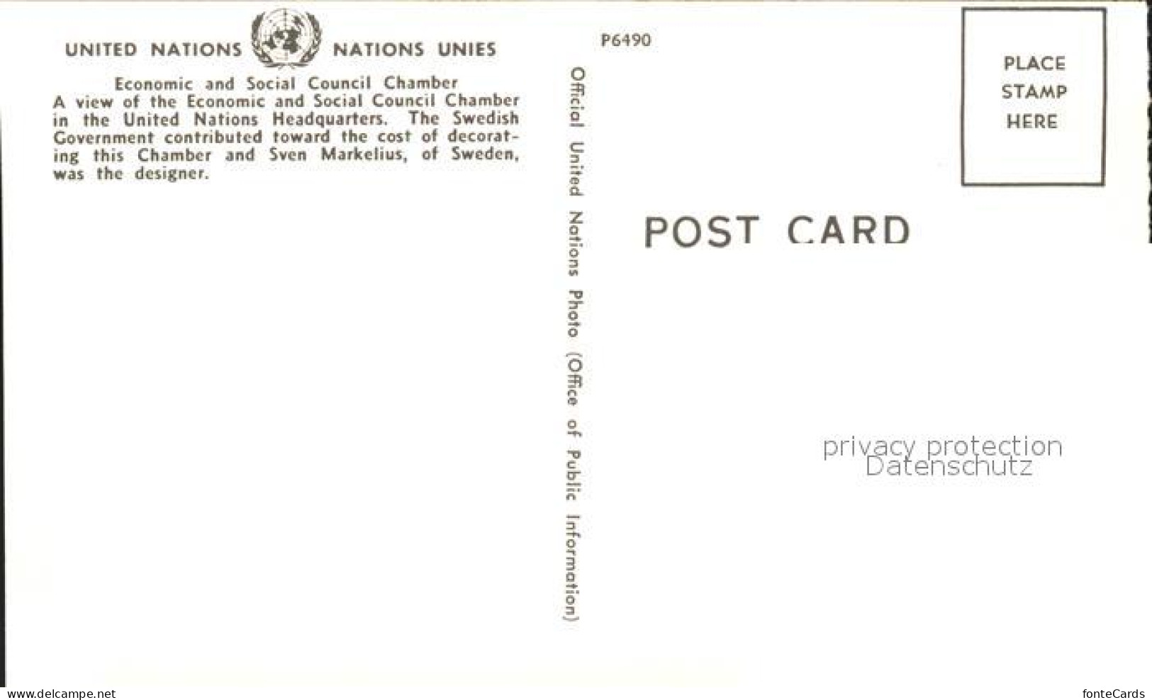 71969077 New_York_City United Nations Economic Social Council Chamber - Other & Unclassified