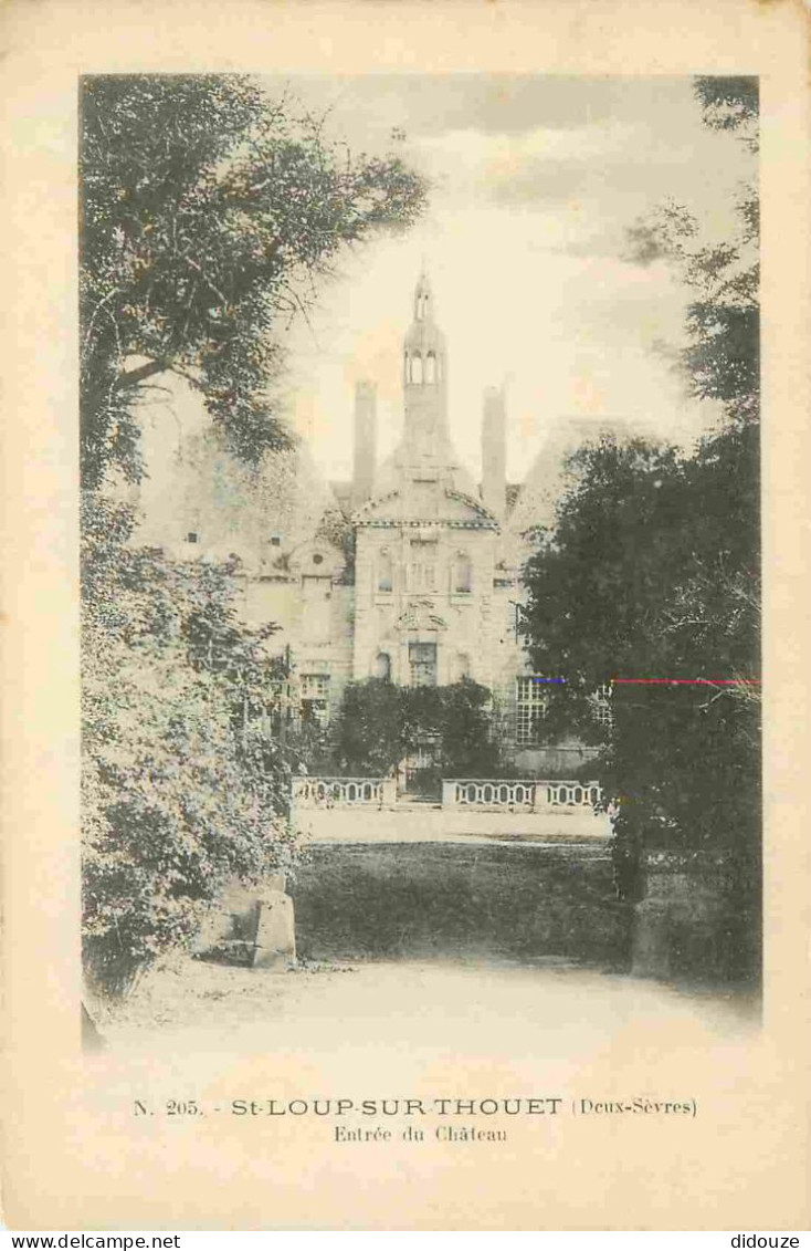 79 - Saint Loup Sur Thouet - Entrée Du Château - Précurseur - CPA - Voir Scans Recto-Verso - Autres & Non Classés