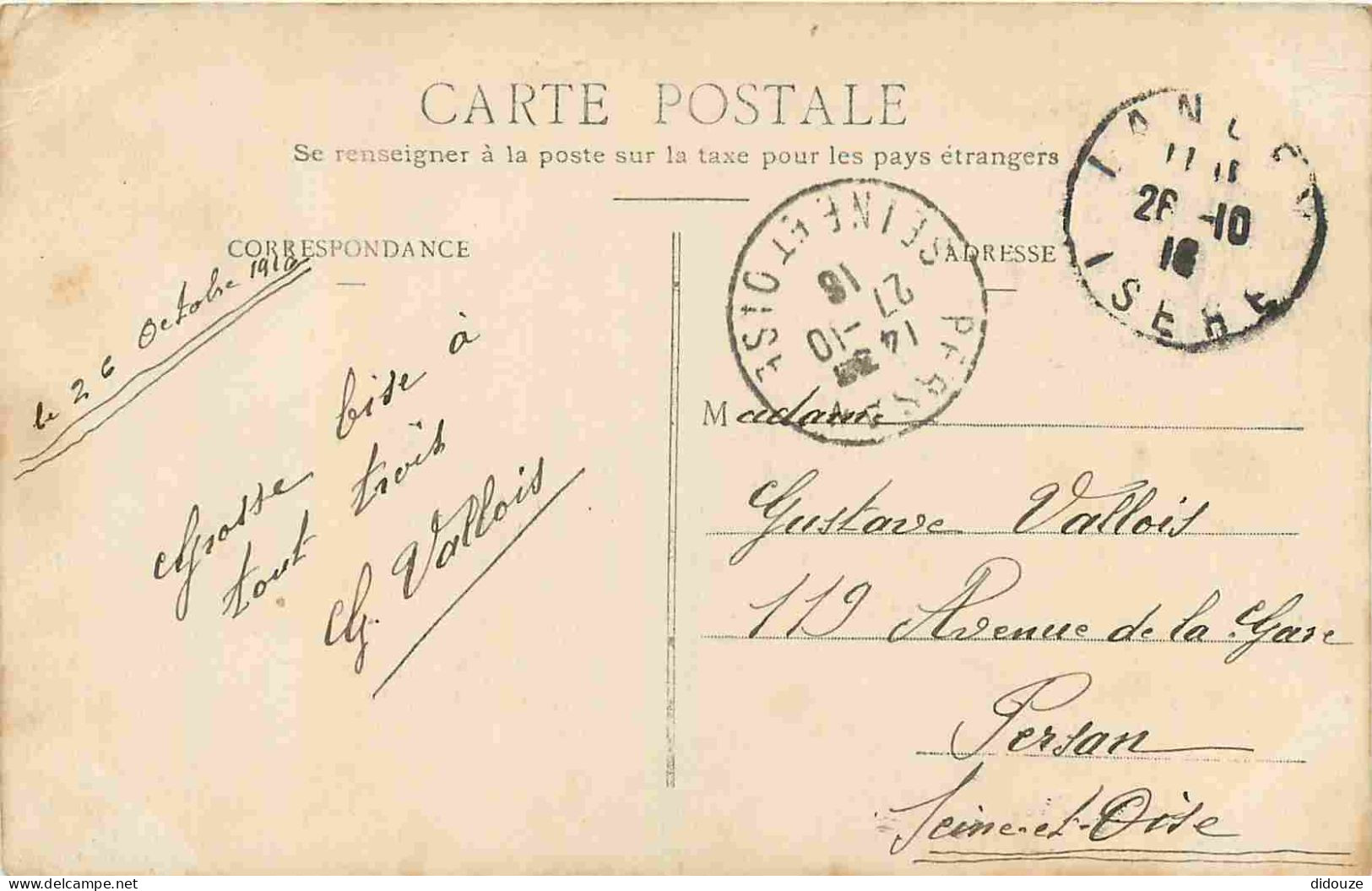 38 - Lancey - Chateau Duboys à La Combe - CPA - Oblitération Ronde De 1916 - Etat Pli Visible - Voir Scans Recto-Verso - Autres & Non Classés