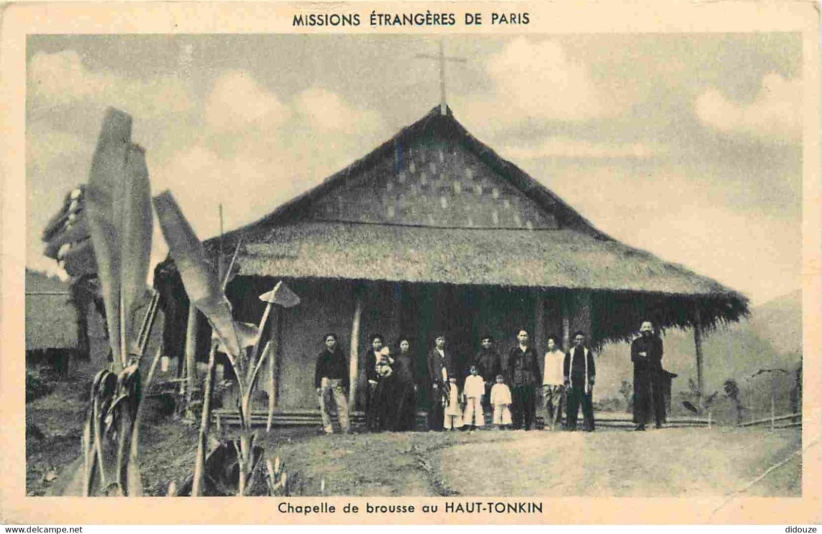 Vietnam - Missions Etrangères De Paris - Chapelle De Brousse Au Haut Tonkin - Animée - CPA - Etat Pli Visible - Voir Sca - Viêt-Nam
