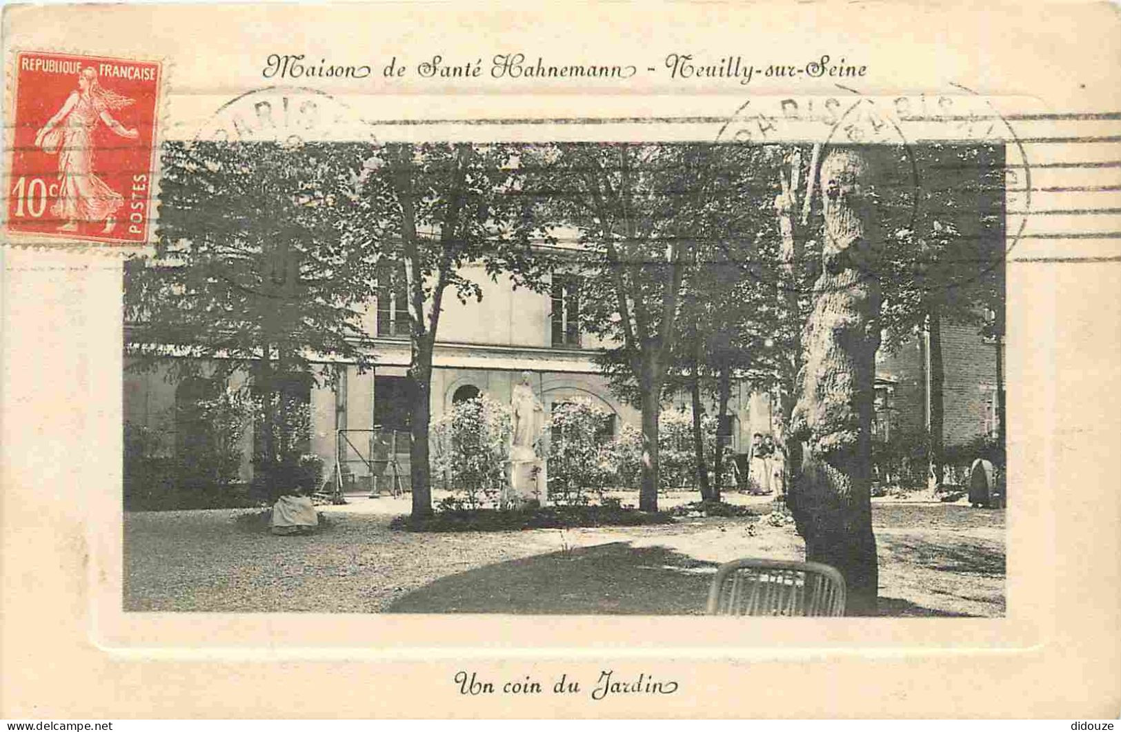 92 - Neuilly Sur Seine - Maison De Santé Hahnemann - Animée - Correspondance - CPA - Voir Scans Recto-Verso - Neuilly Sur Seine