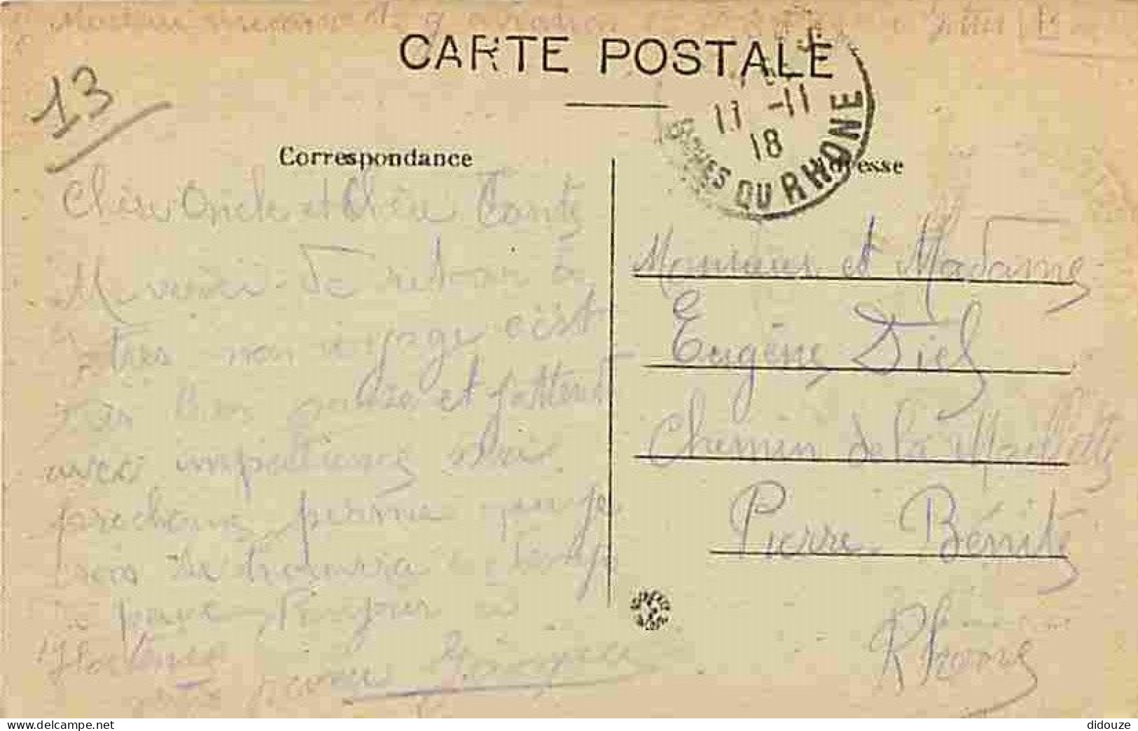 13 - Istres - Porte D'Arles - Animée - Oblitération Ronde De 1918 - CPA - Voir Scans Recto-Verso - Istres
