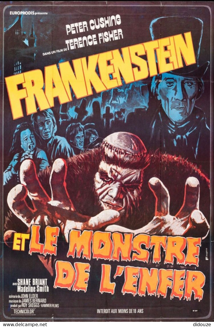 Cinema - Frankenstein Et Le Monstre De L'enfer - Illustration Vintage - Affiche De Film - CPM - Carte Neuve - Voir Scans - Afiches En Tarjetas