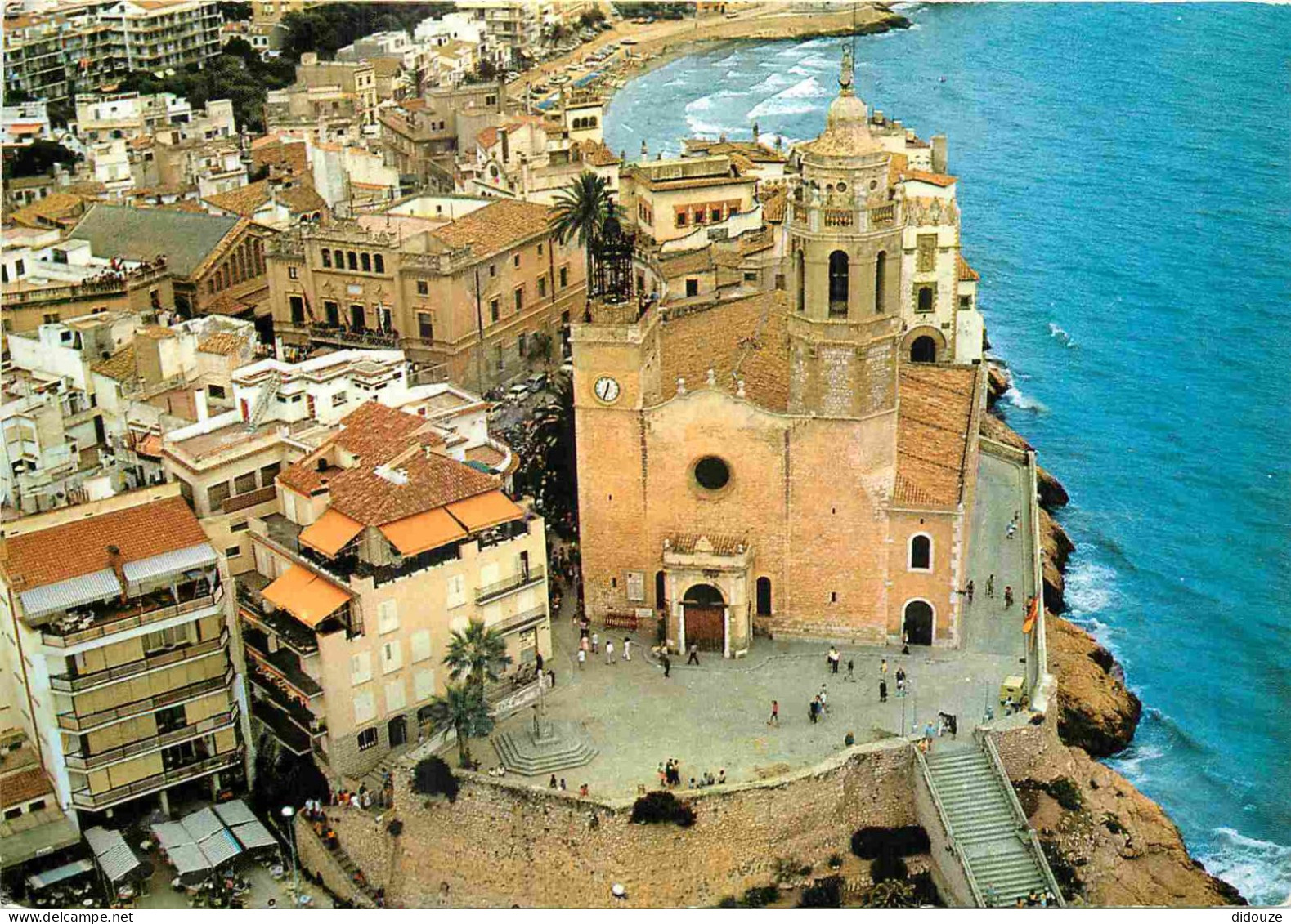 Espagne - Espana - Cataluna - Sitges - Iglesia - Vista Aérea - Vue Aérienne - Eglise - CPM - Voir Scans Recto-Verso - Barcelona