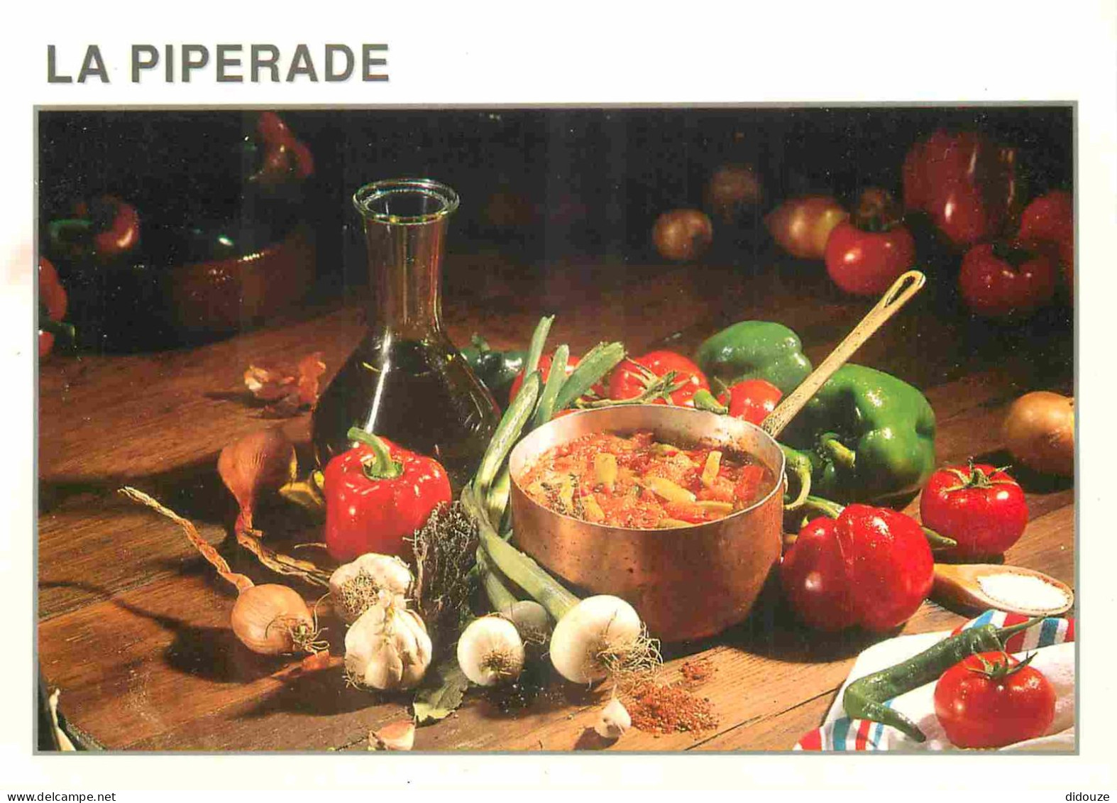 Recettes De Cuisine - Piperade - Gastronomie - CPM - Carte Neuve - Voir Scans Recto-Verso - Recettes (cuisine)