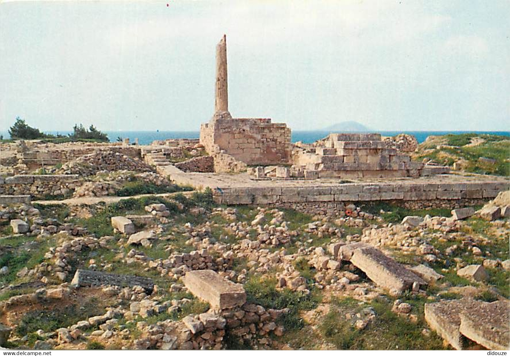 Grèce - Aegina - Egine - La Colonne Conservée De L'ancien Temple D'Apollon - Carte Neuve - CPM - Voir Scans Recto-Verso - Griekenland