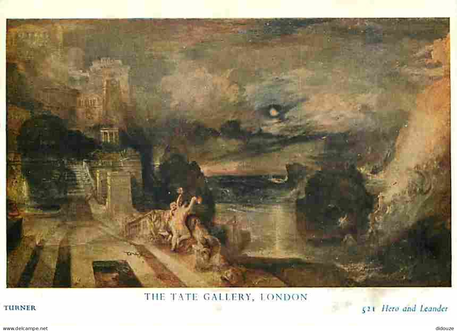 Art - Peinture - Joseph Mallord William Turner - Hero And Leander - London - The Tate Gallery - CPM - Voir Scans Recto-V - Paintings