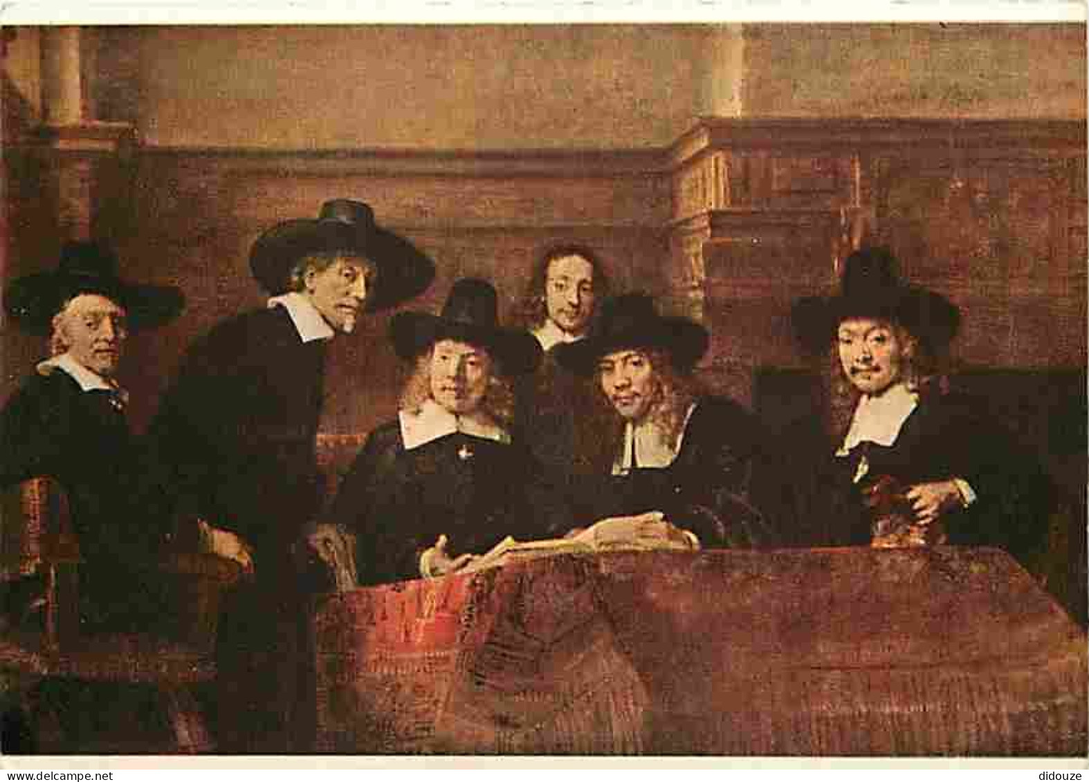 Art - Peinture - Rembrandt Harmensz Van Rijn - Le Syndic Des Drapiers - Amsterdam - Rijksmuseum - CPM - Voir Scans Recto - Peintures & Tableaux