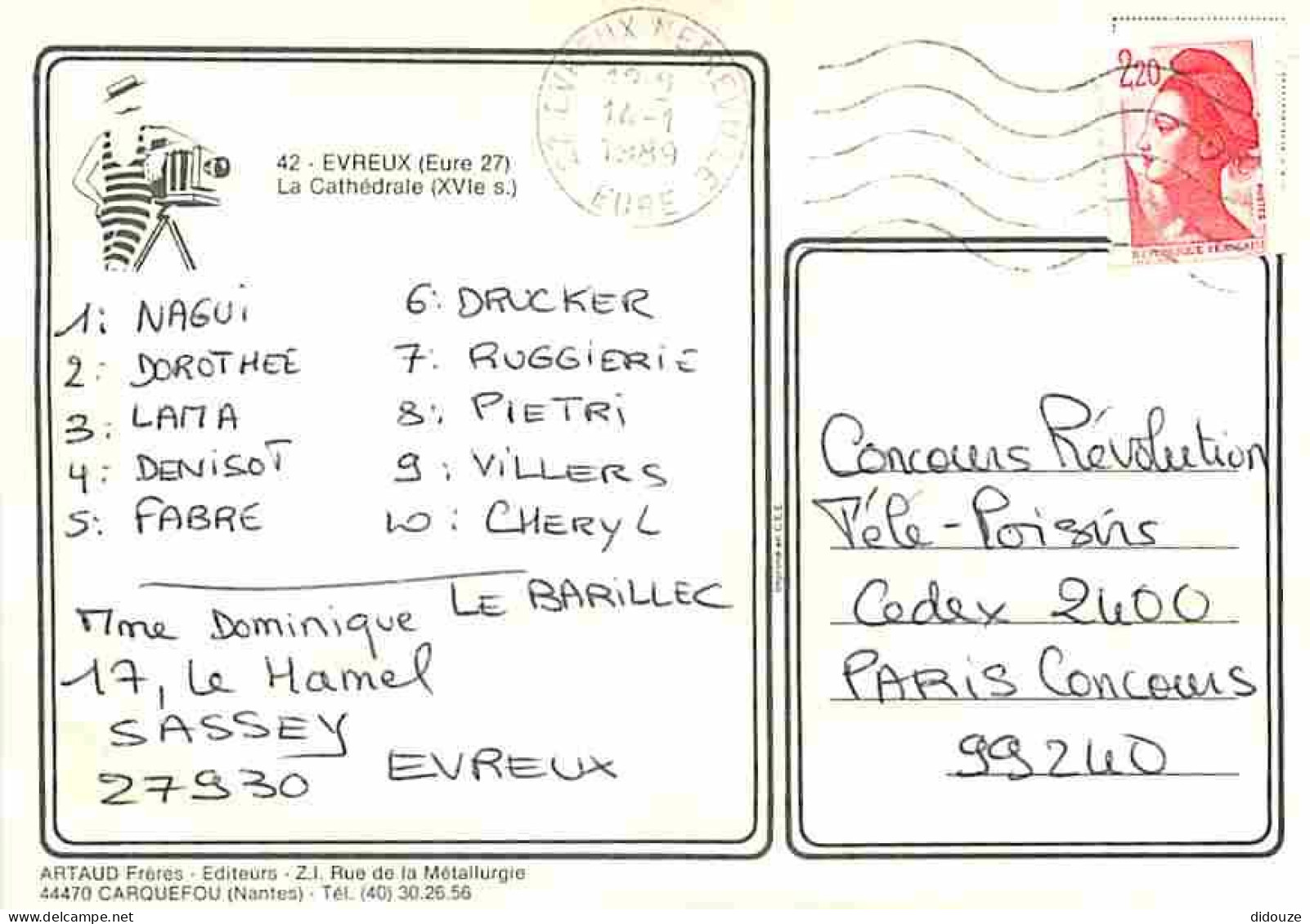 27 - Evreux - La Cathédrale - Automobiles - CPM - Voir Scans Recto-Verso - Evreux