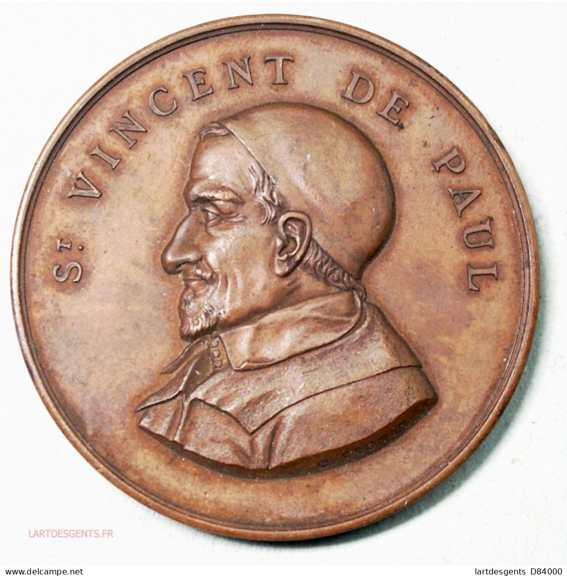 Medaille ST VINCENT DE PAUL, Patronages Des Jeunes Ouvriers 1897 - Professionali/Di Società