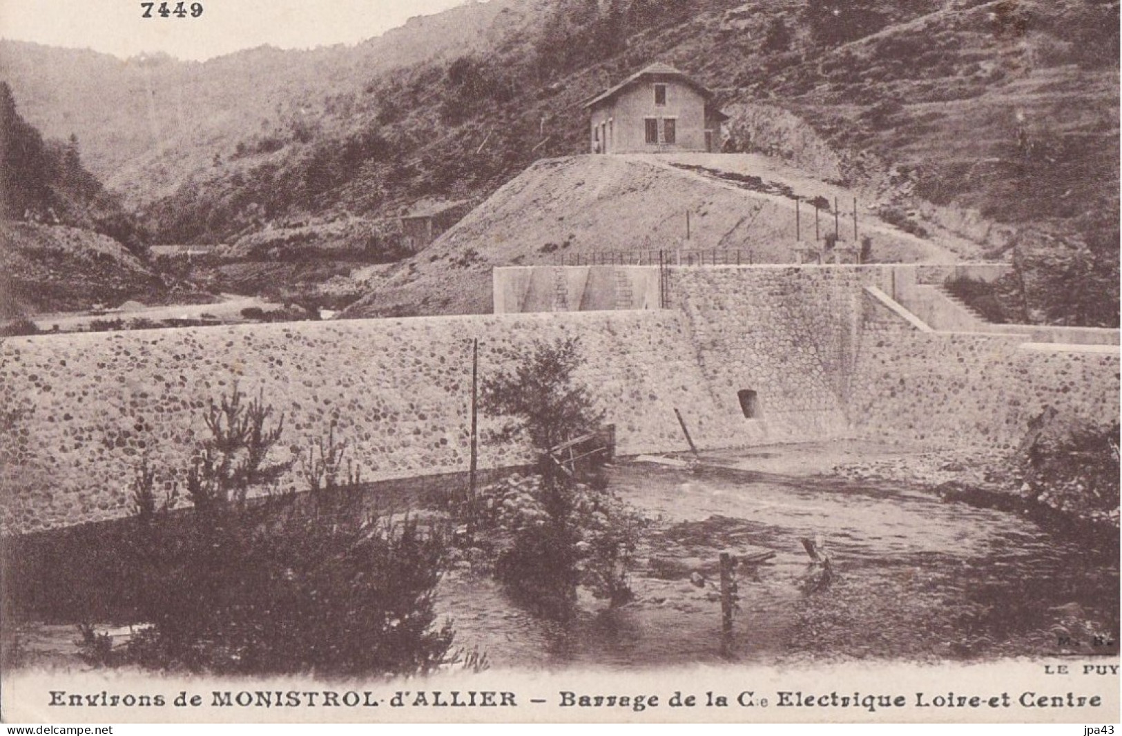 MONISTROL D ALLIER  Barrage De La Cie Electrique - Sonstige & Ohne Zuordnung