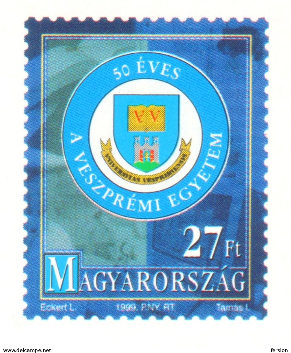 1999 - HUNGARY - COAT Of Arms / University Of Veszprém PANNON - STATIONERY - POSTCARD - Entiers Postaux