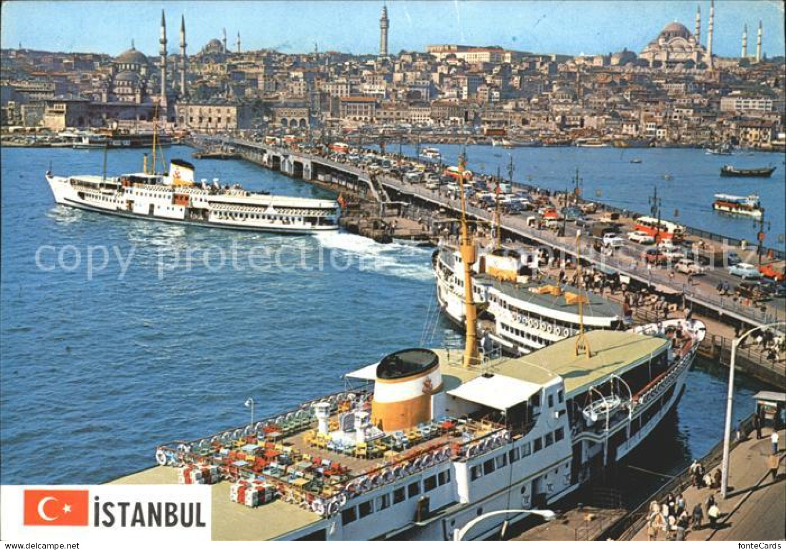 71949932 Istanbul Constantinopel Galata Bridge Neue Moschee Sueleymaniye  - Türkei