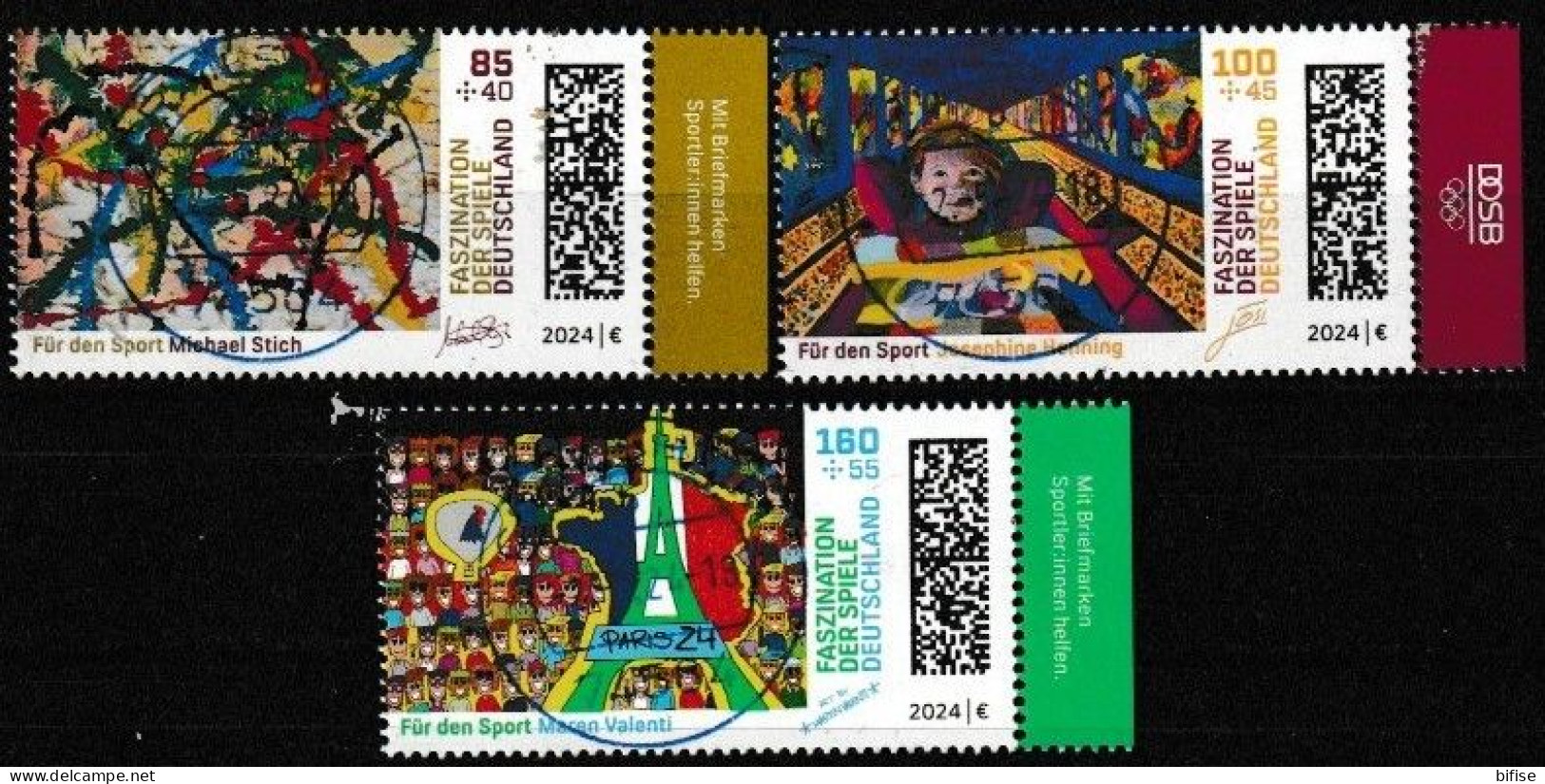 ALEMANIA 2024 - Für Den Sport - MI 3825/27 - Used Stamps