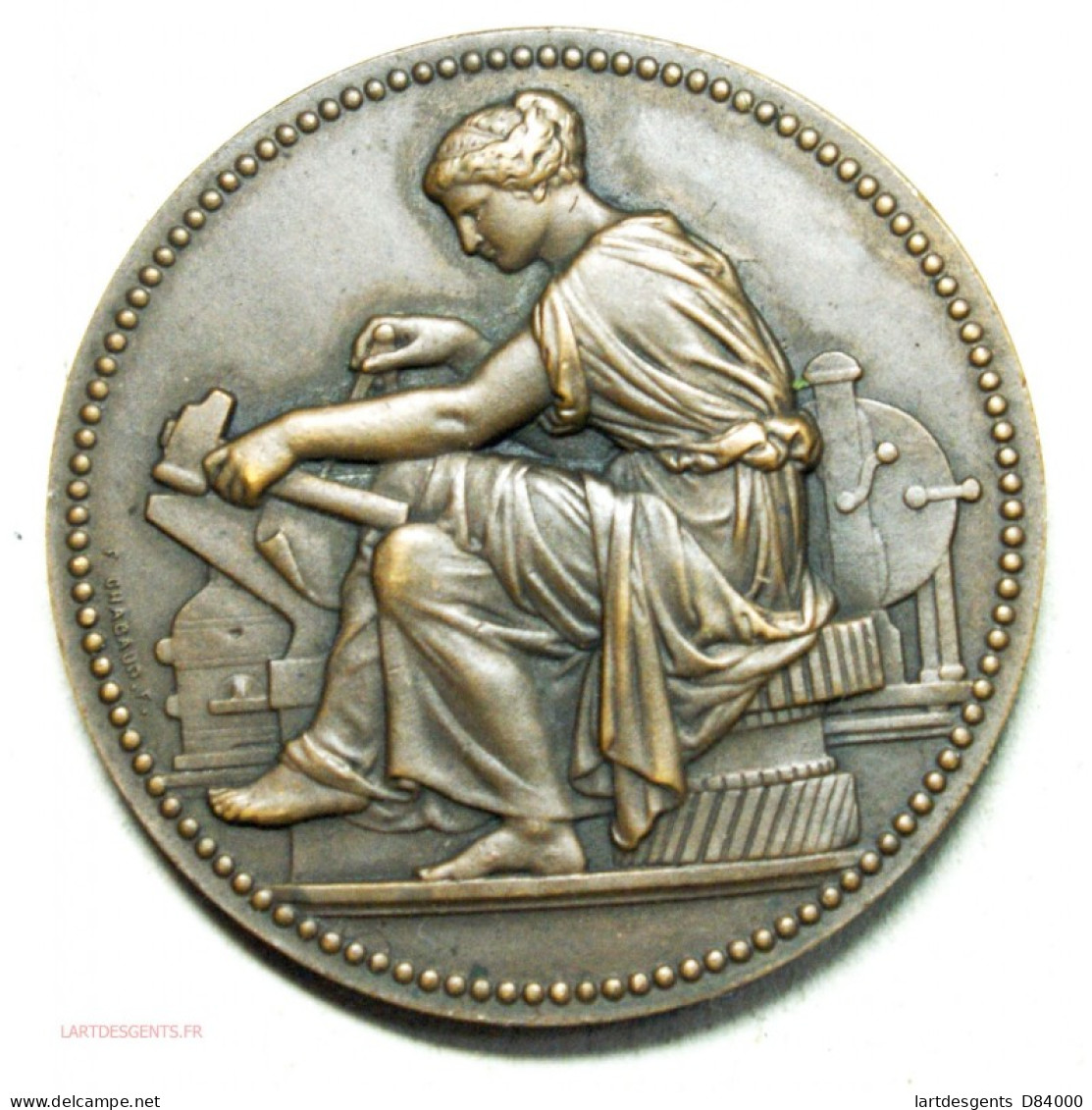 Médaille  CHAMBRE DE MACONNERIE Décernée En 1911 Par H.DUBOIS - Firmen