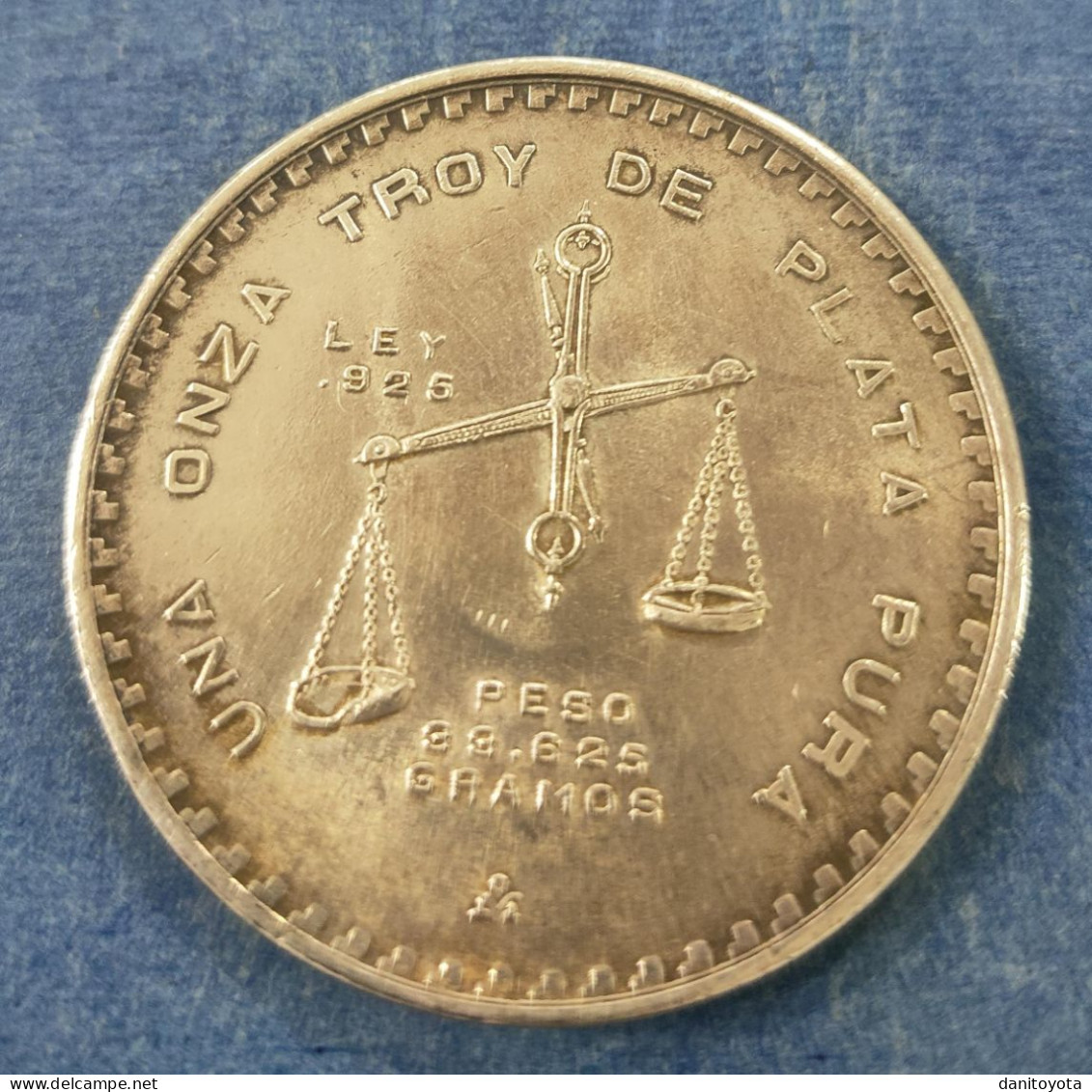 MEXICO. AÑO 1980. 1 ONZA TROY CASA DE MEXICO. PESO 33,6 GR - México