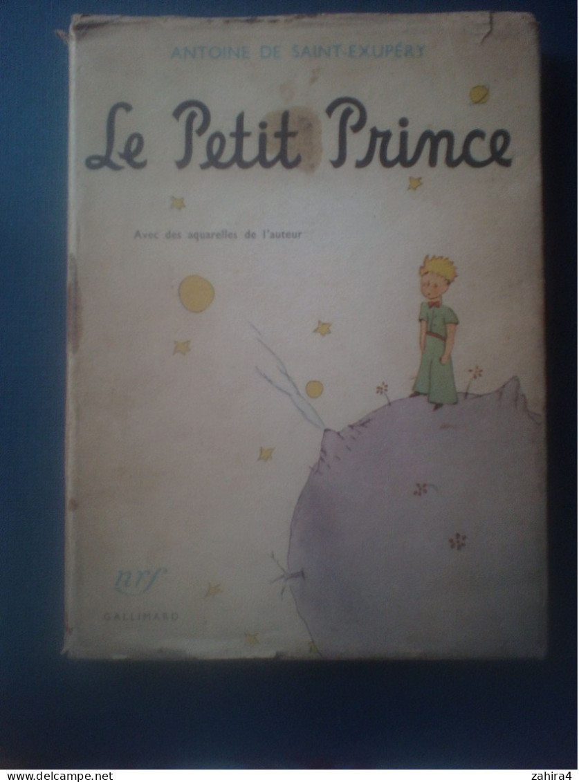Antoine De Saint-Exupéry - Le Petit Prince Avec Aquarelles De L'auteur Nrf Gallimard - à Léon Wert 15/2/56 N°31379/34050 - Other & Unclassified