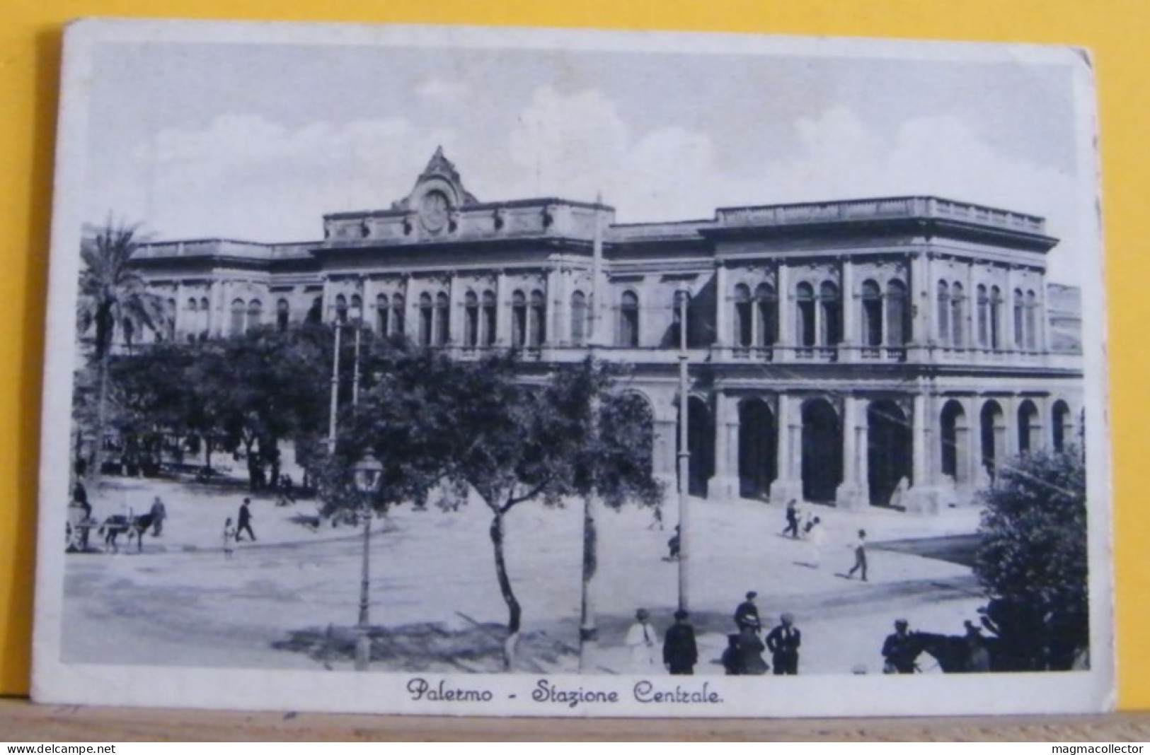 (PAL2) PALERMO - STAZIONE CENTRALE - ANIMATA - NON VIAGGIATA 1930ca - Palermo