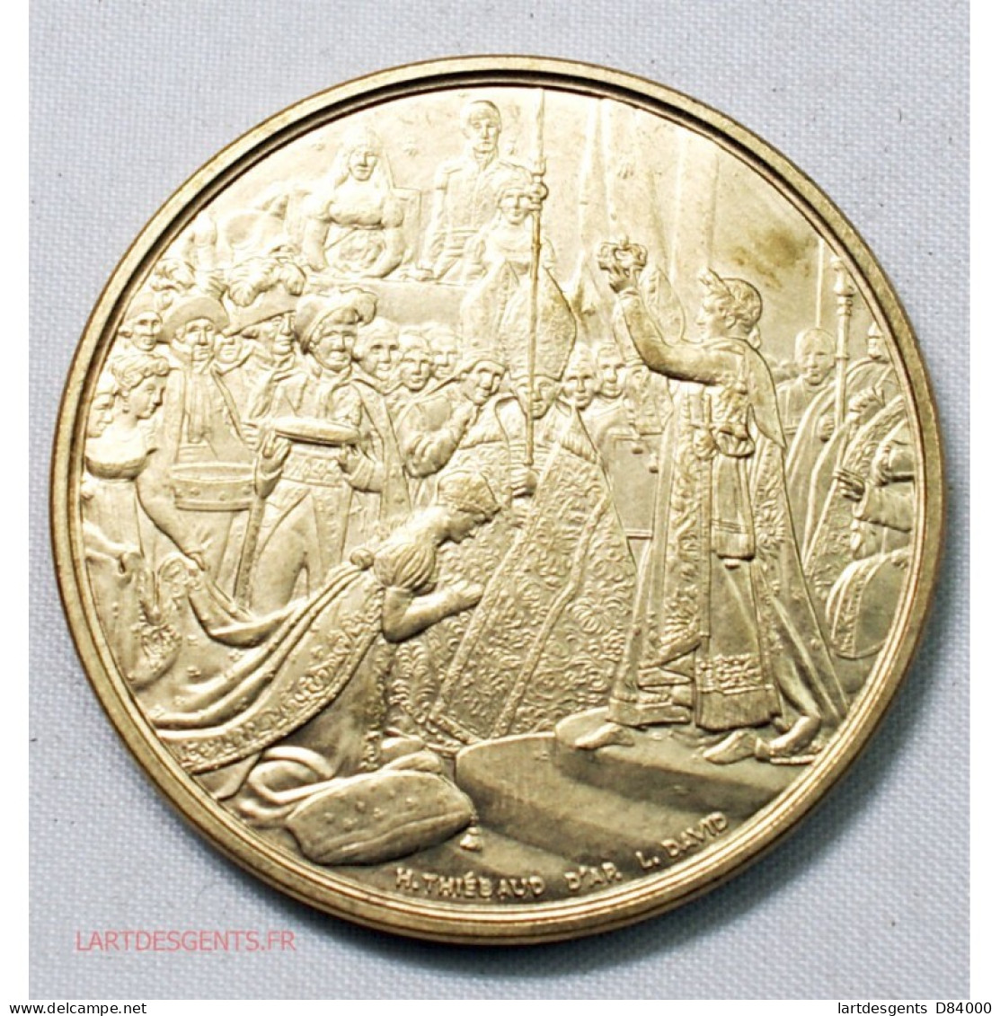 Médaille Du Sacre De Napoléon Ier Par Pie VII Par Thiébaud - Professionali/Di Società