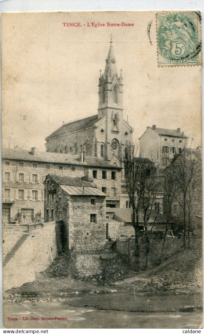 -43-HAUTE-LOIRE .-  TENCE - L'Eglise Notre-Dame - Sonstige & Ohne Zuordnung