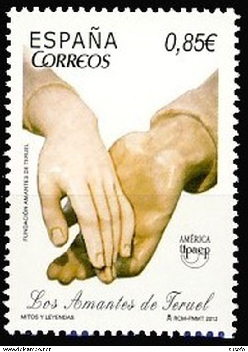 España 2012 Edifil 4758 Sello ** America UPEP Mitos Y Leyendas Los Amantes De Teruel Esultura De Juan De Avalos - Ungebraucht