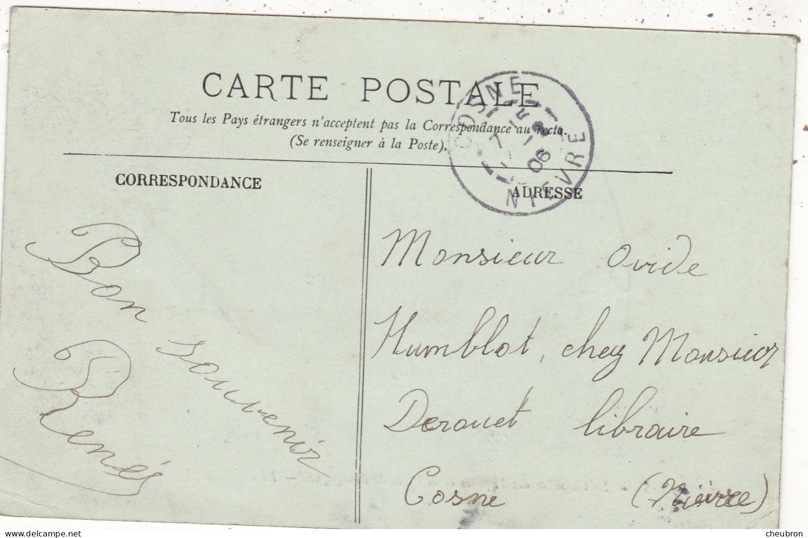 75. PARIS. CPA  .LA  CHAMBRE DES DEPUTES ET LA PLACE DE BOURGOGNE.   ANNÉE 1906 + TEXTE. - Autres Monuments, édifices