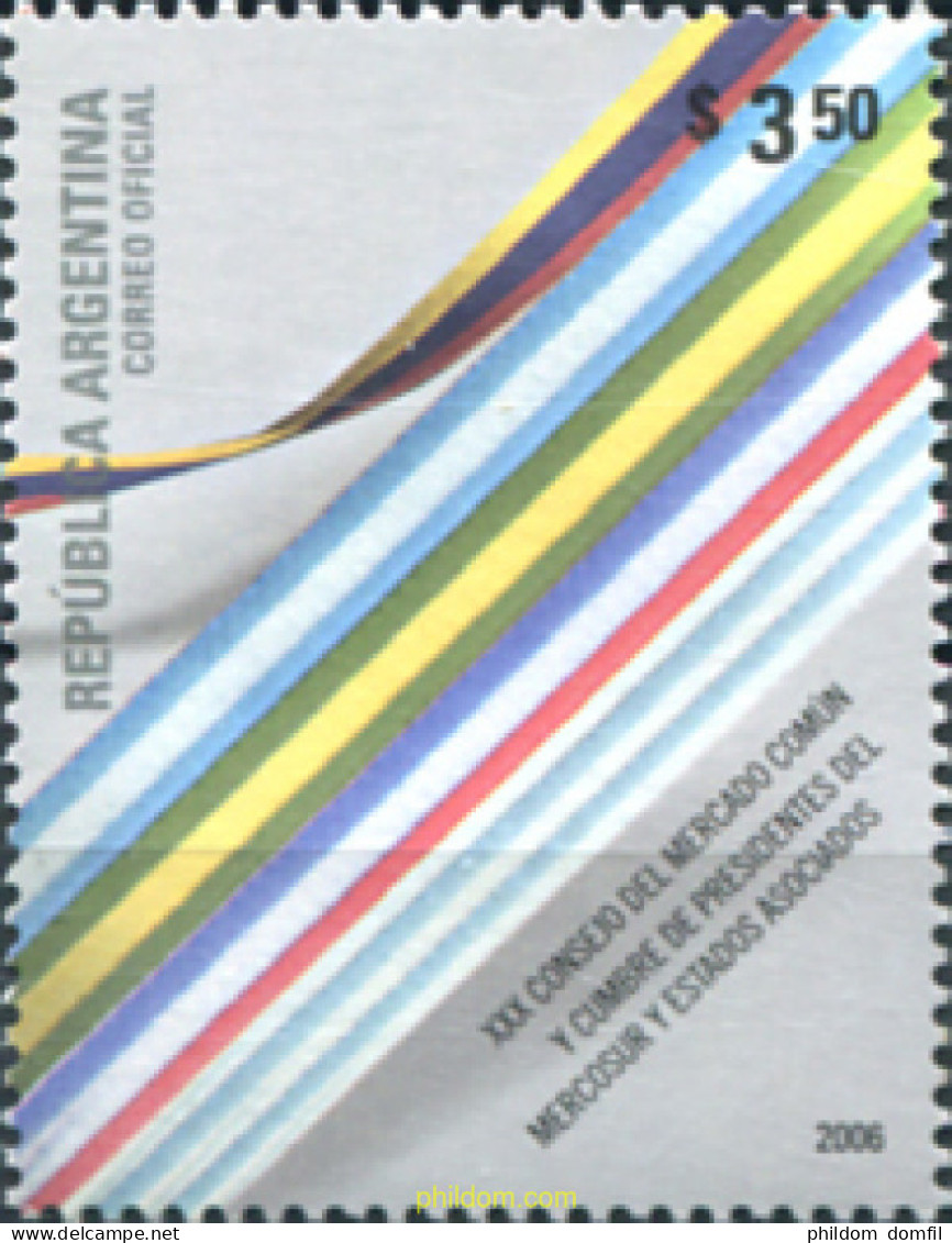 283777 MNH ARGENTINA 2006 30 CONSEJO NDEL MERCADO COMUN Y CUMBRE DE PRESIDENTES DEL MERCOSUR Y ESTADOS ASOCIADOS - Ungebraucht