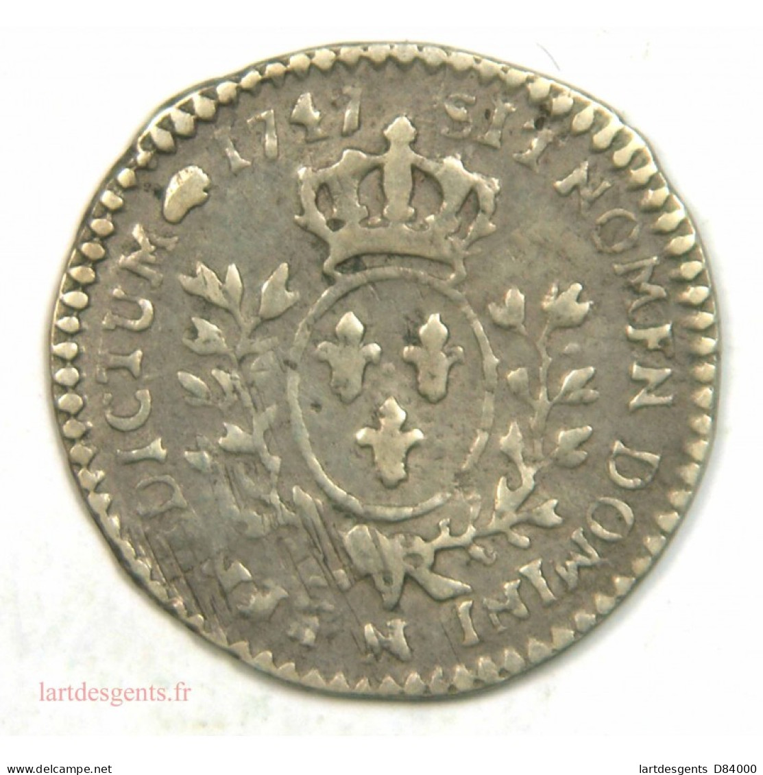 Louis XV – 1-20ème Ecu 1747 N Montpellier R3 - 1715-1774 Luigi XV Il Beneamato