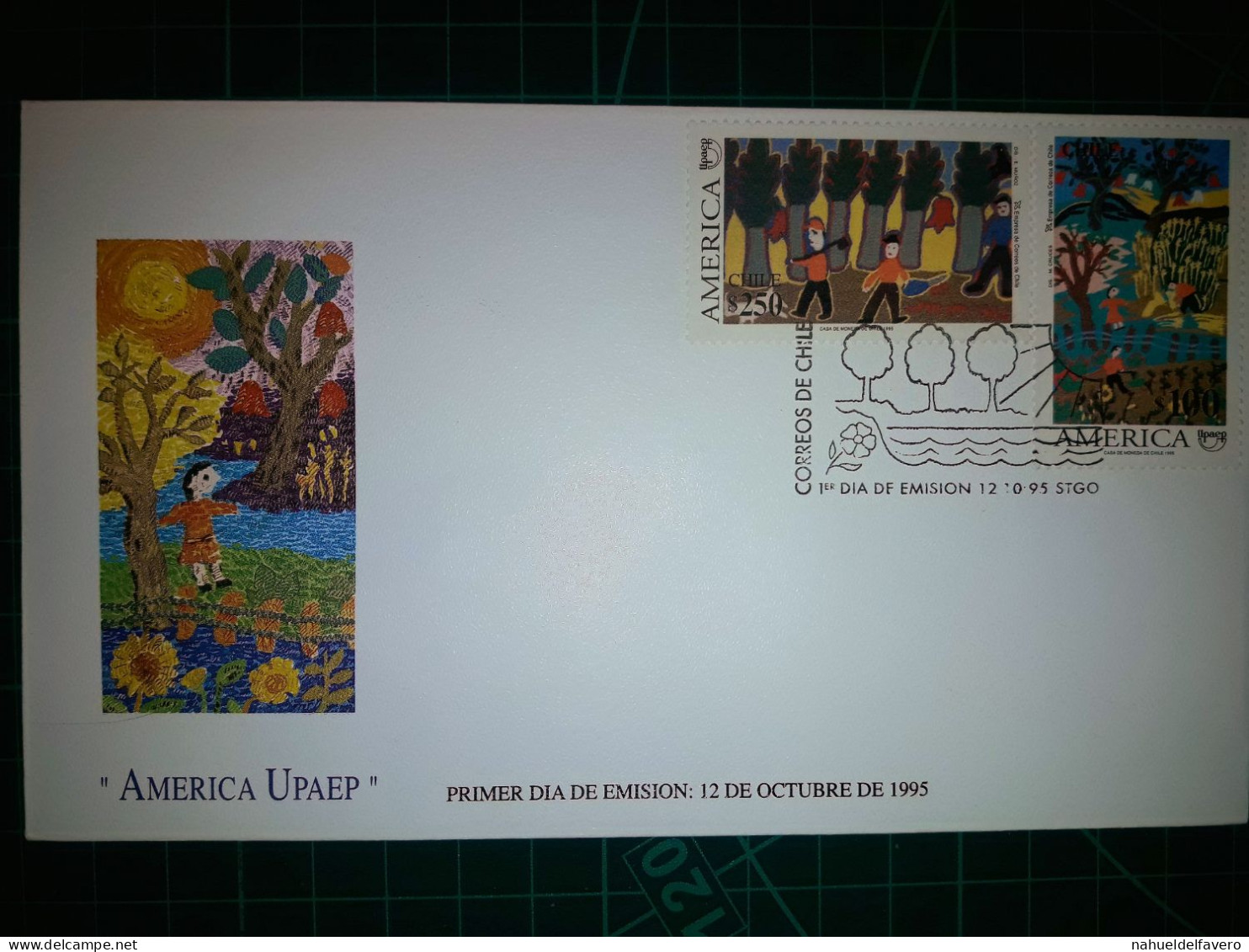 CHILI, Enveloppe FDC Commémorant "America Upaep". Cachet De La Poste Et Cachet Spécial. Année 1995. - Cile