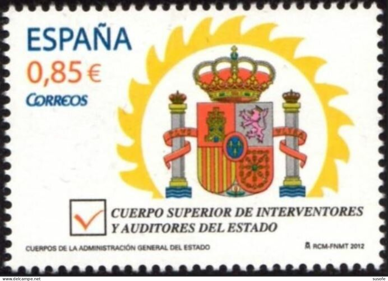 España 2012 Edifil 4760 Sello ** Cuerpo Superior De Interventores Y Y Auditores Del Estado Escudo De Armas Michel 4742 - Unused Stamps