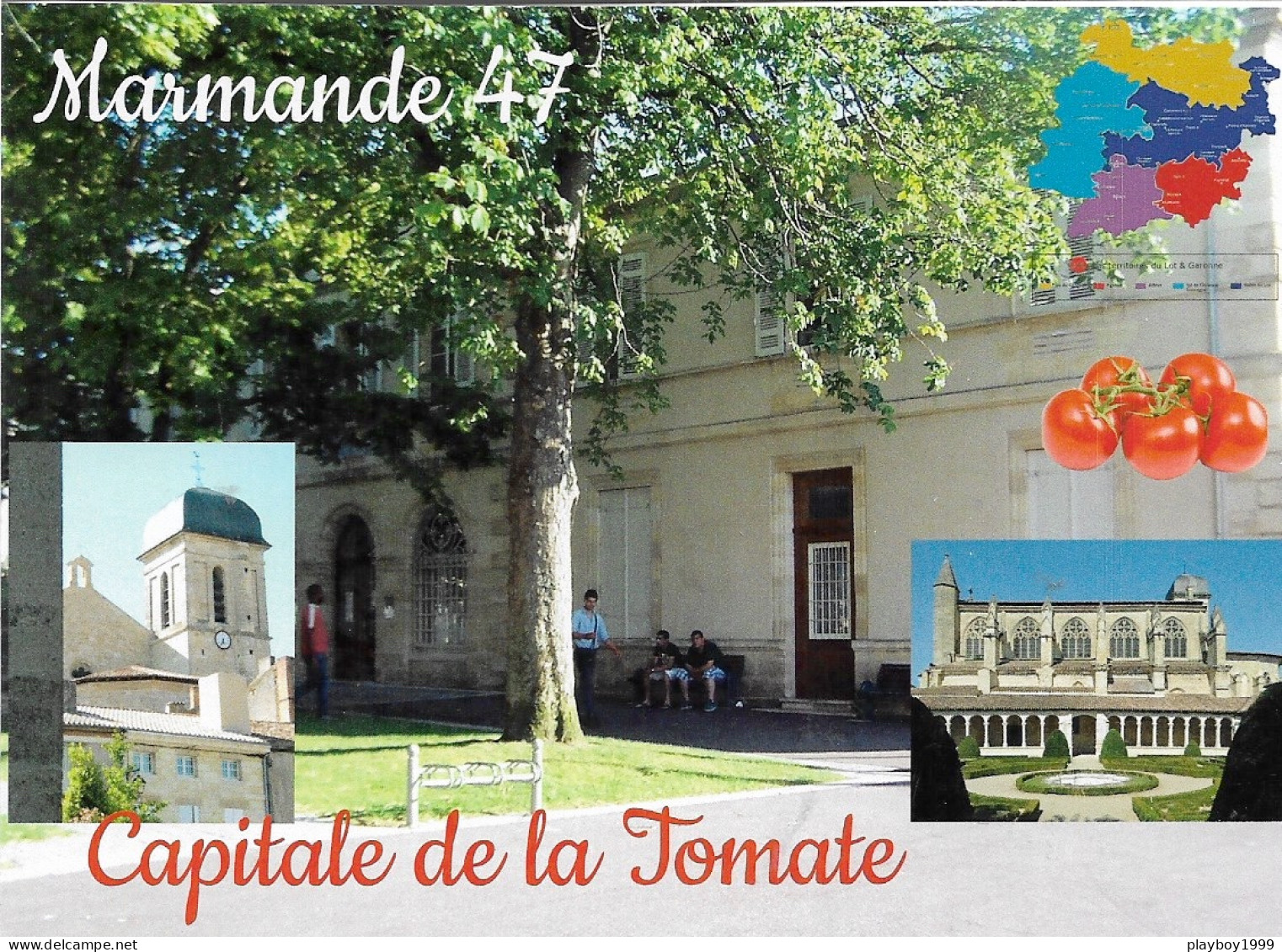 47 MARMANDE - Capitale De La Tomate - Carte Géo Du Lot Et Garonne  - Cpm - Vierge - - Marmande