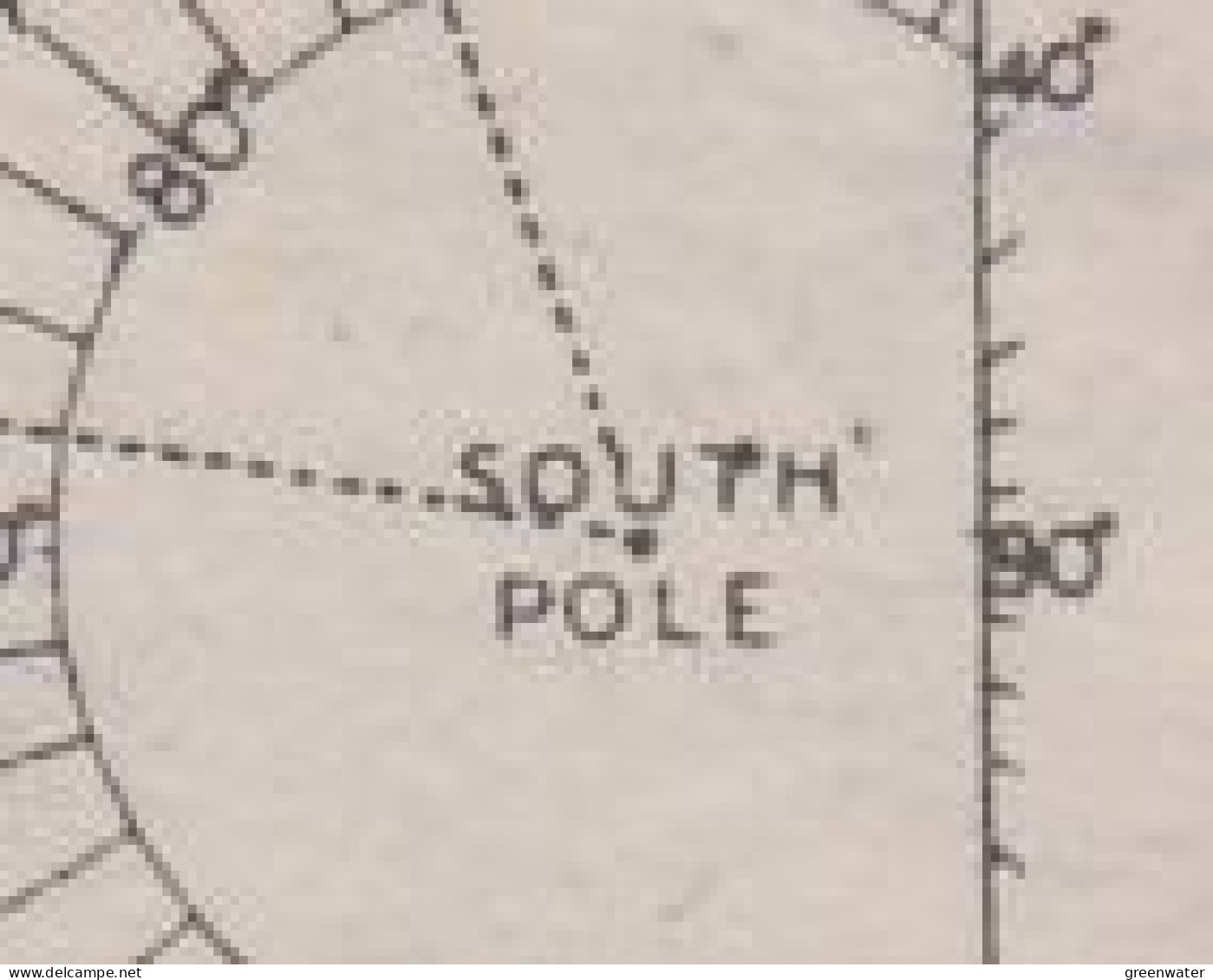 Falkland Islands Dependencies (FID) 1948 Map Thin And Clear  4d  Dot On T Of South 9v * Mh (= Mint, Hinged) (59772) - Südgeorgien