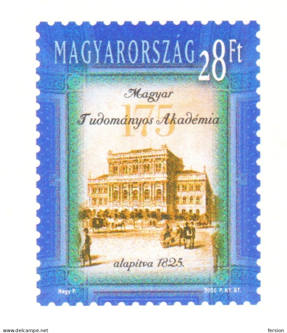 Painting MINERVA EAGLE 2000 Hungary  175th Anniv Hungarian Academy Of Sciences MTA - STATIONERY POSTCARD - Enteros Postales