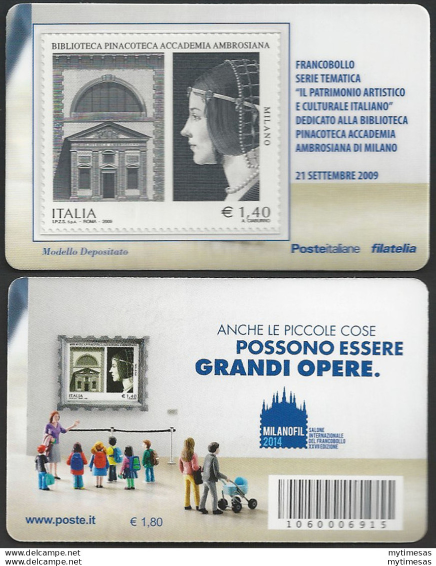 2014 Italia Tessera Milanofil Unificato N. 1053 - Autres & Non Classés