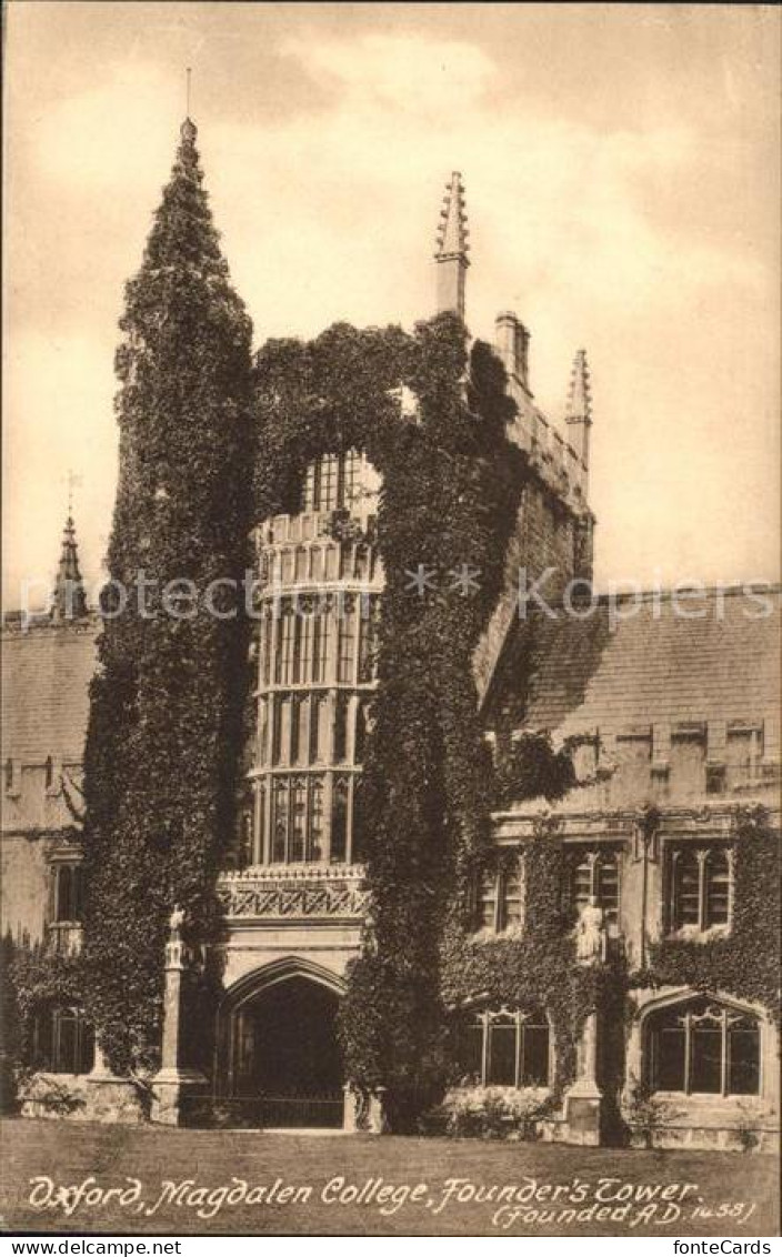 71897126 Oxford Oxfordshire Magdalen College Founders Tower  - Otros & Sin Clasificación