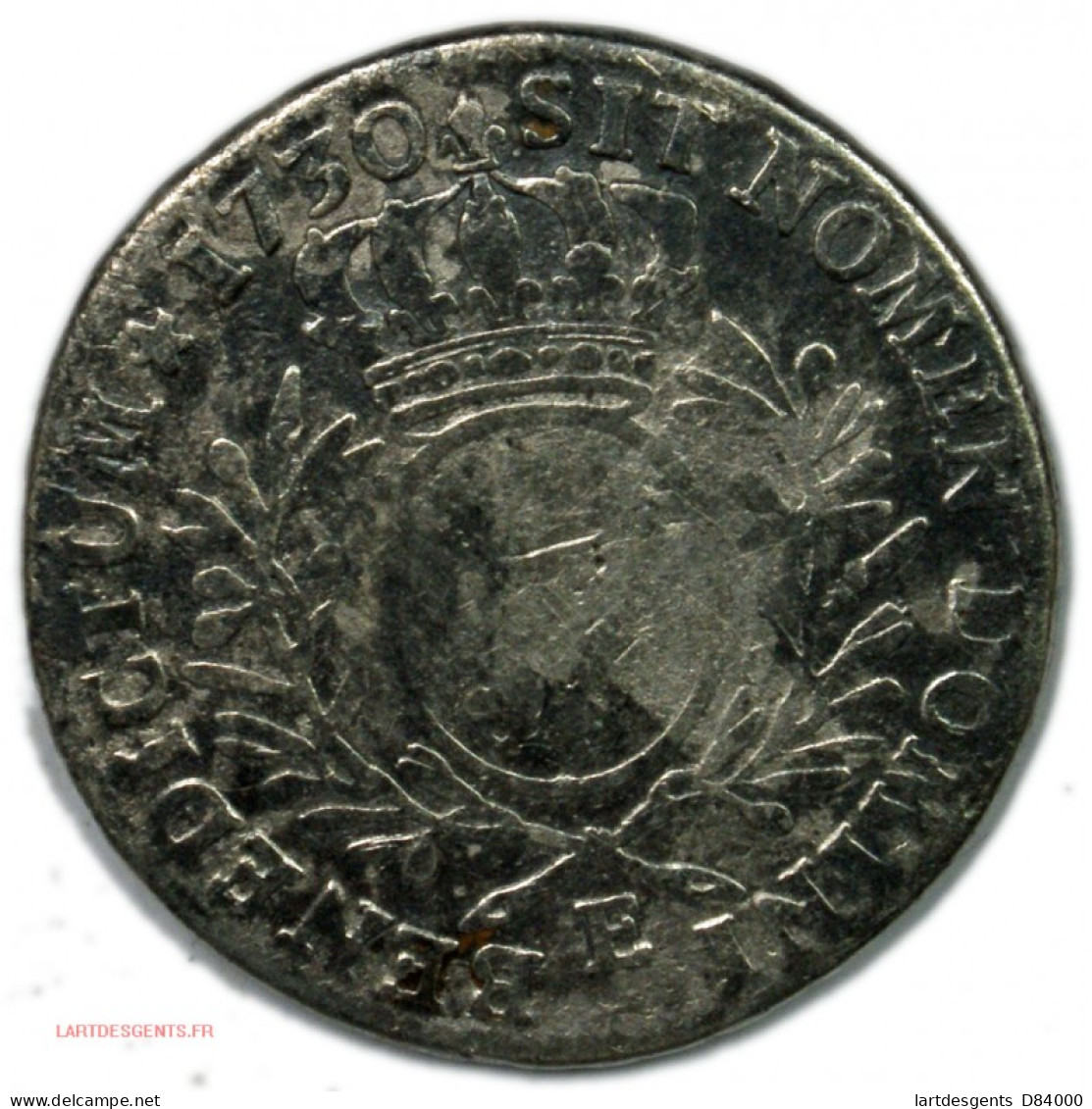 Demi écu Louis XV 1730 E Tours , Lartdesgents.fr - 1715-1774 Ludwig XV. Der Vielgeliebte