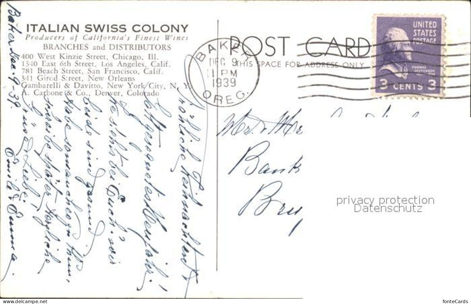 71897077 Asti_California Italian Swiss Colony  - Andere & Zonder Classificatie