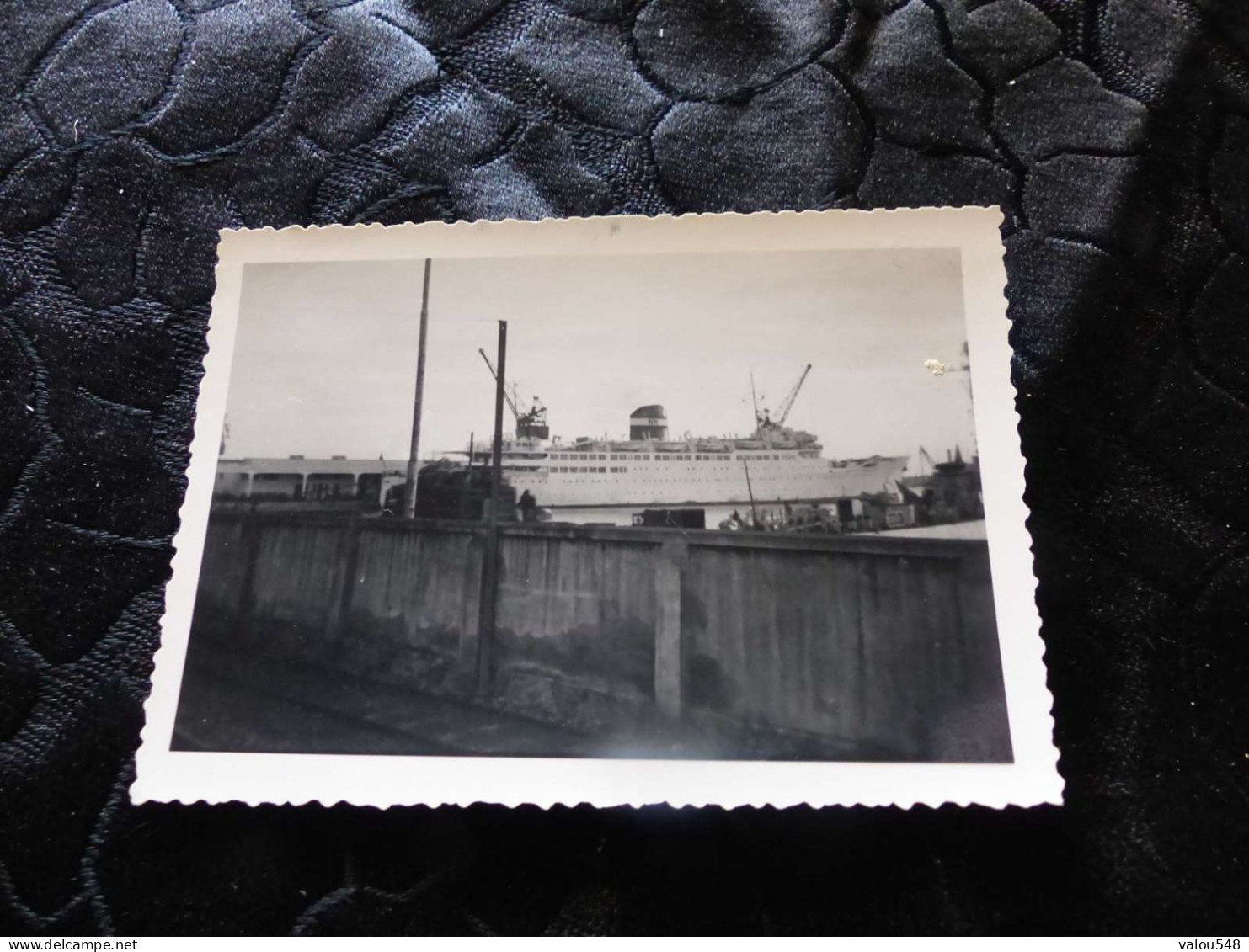 P-659 , Photo Bateau, Paquebot De La Compagnie De Navigation Mixte Le Kairouan, à Alger, 1954 - Boten