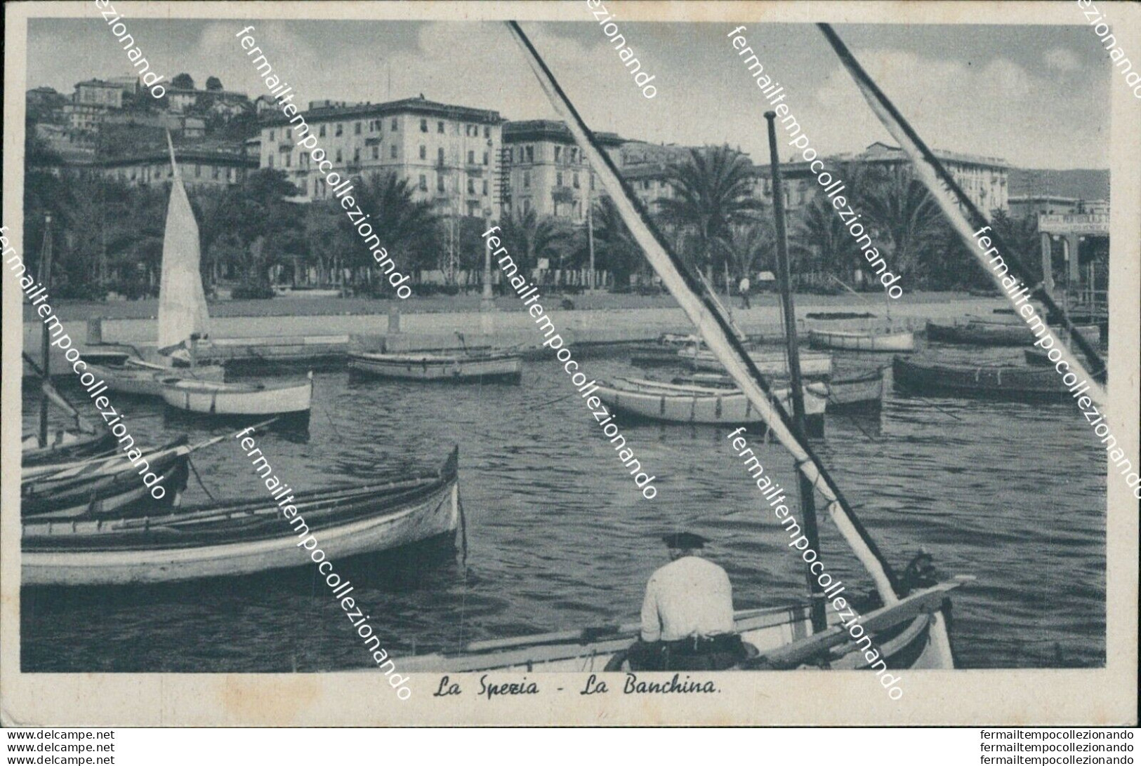 Bg41 Cartolina La Spezia Citta' La Banchina 1941 - La Spezia